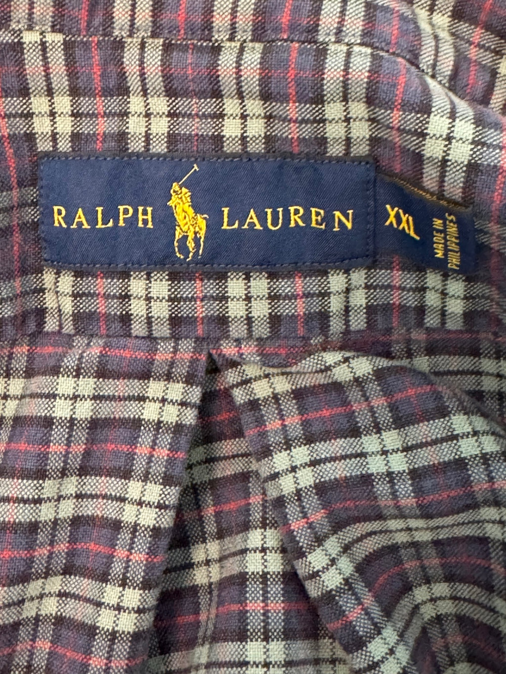 Ralph Lauren Check Button Down Shirt XXL preppy
