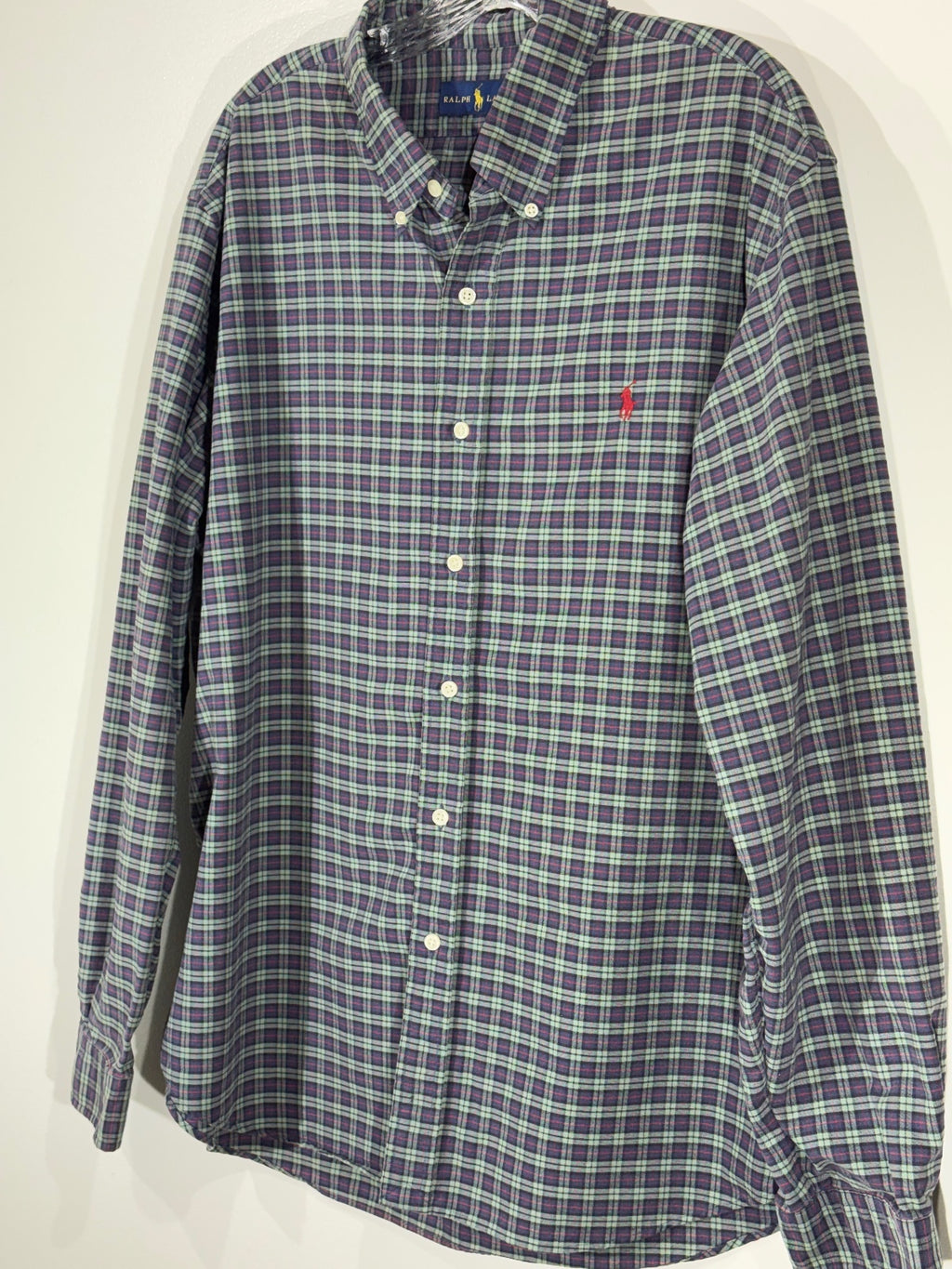 Ralph Lauren Check Button Down Shirt XXL preppy
