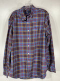 Ralph Lauren Blue Multicolor Plaid Button Down Shirt XXL preppy