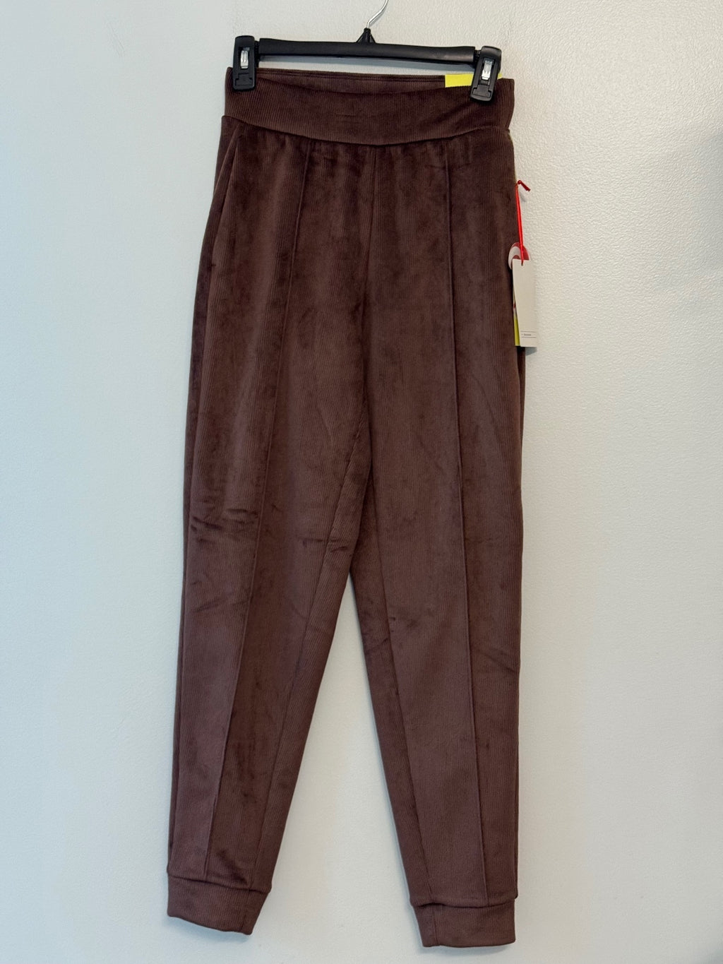 All in Motion XS Brown Ribbed Jogger Pants High Rise Full Length, athleisure