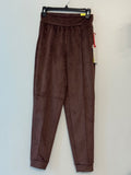 All in Motion XS Brown Ribbed Jogger Pants High Rise Full Length, athleisure