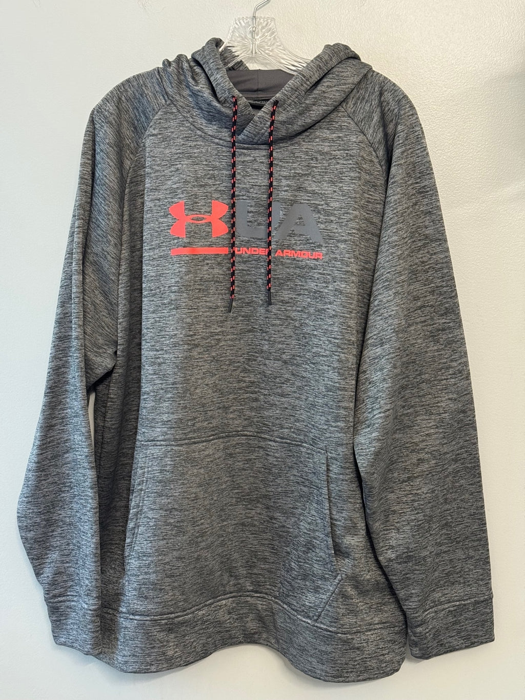 Under Armour Loose ColdGear  Gray Hoodie Pink Logo XXL, athleisure