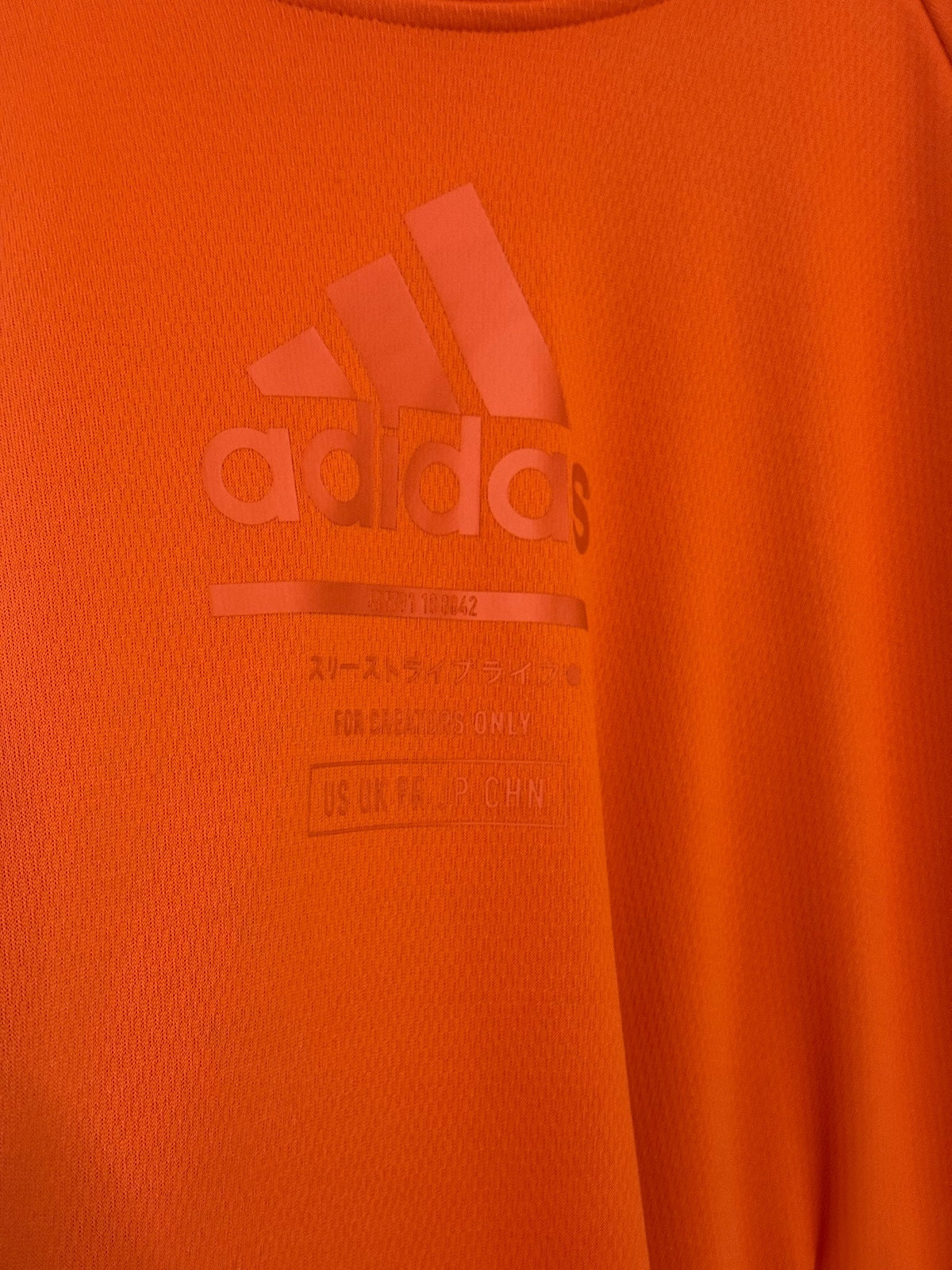 Adidas Orange & Navy Hoodie size XXL, athleisure, sportswear