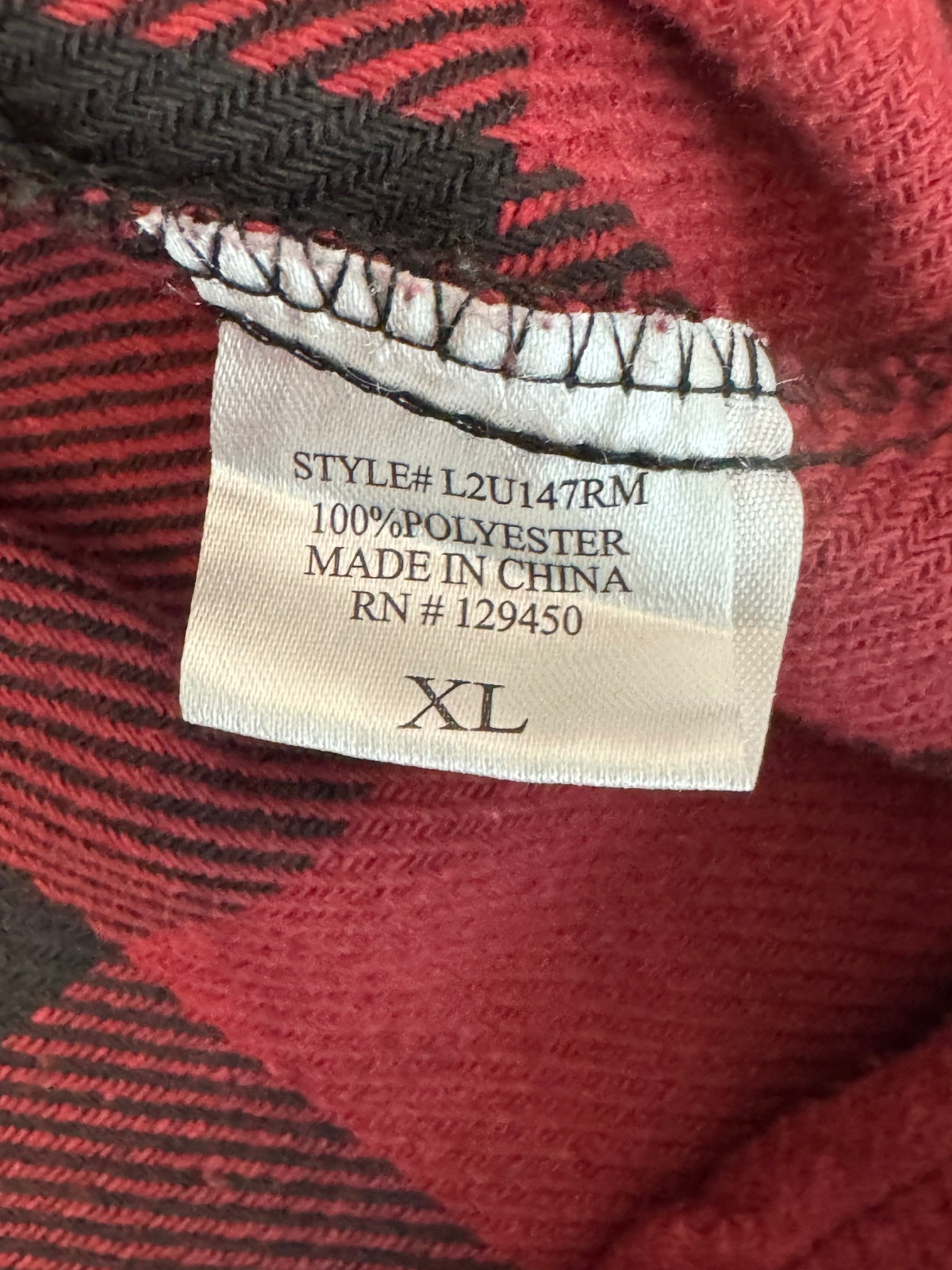 Como Blu Red Black Buffalo Flannel shirt XL, casual, outdoor, cabincore