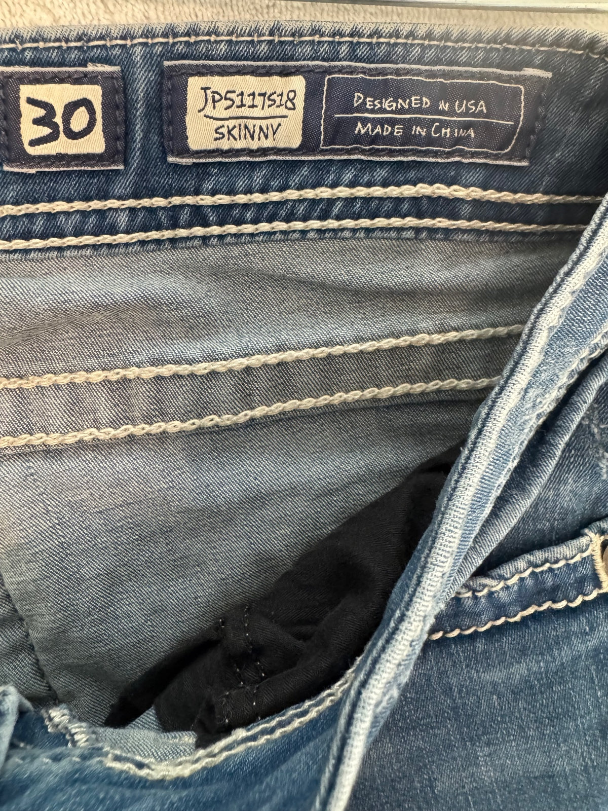 Miss Me Skinny Jeans Medium Wash Size 30