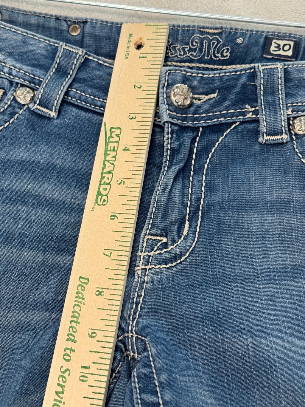 Miss Me Skinny Jeans Medium Wash Size 30