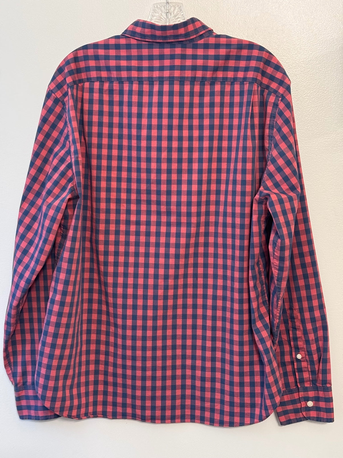 J.Crew Performance Blue and Red Checkered Button Down Shirt XL, preppy