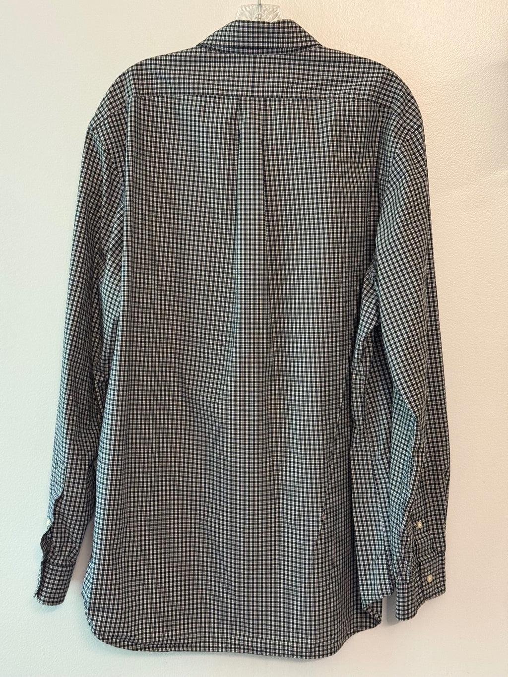 Ralph Lauren black and white Check Button Front Shirt XXL, preppy, dadcore,
