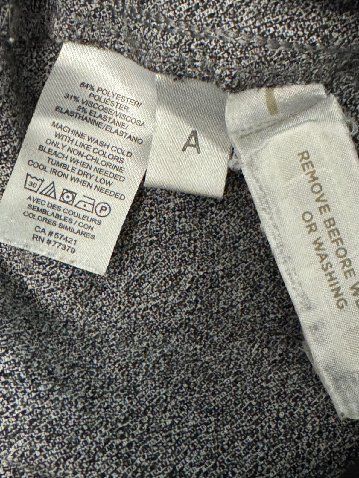 Ann Taylor Women’s Size 8 Gray Slim Ankle Pants Side Slit, Career,officewear