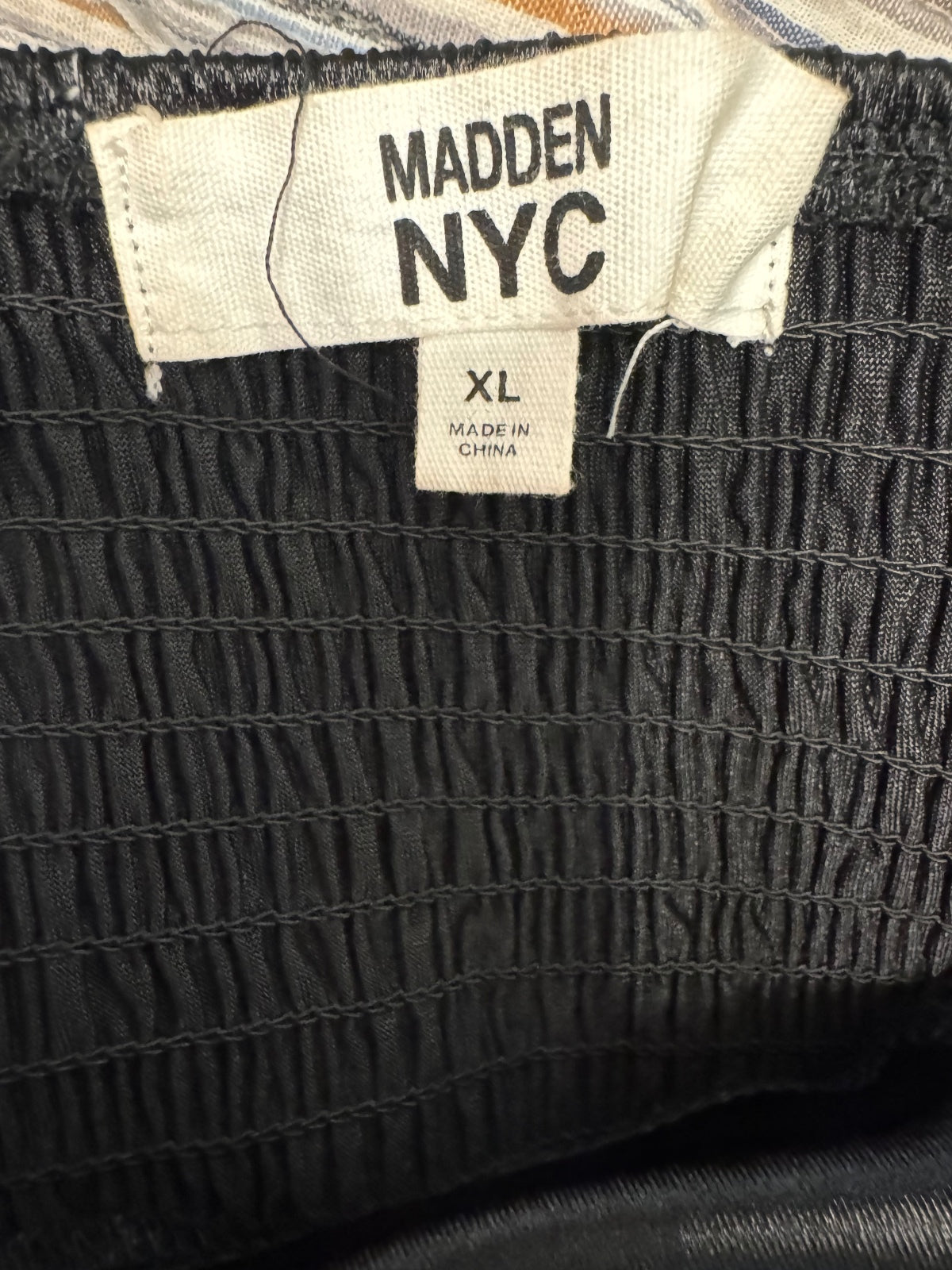Madden NYC Juniors XL 15-17 Black Satin Twist Front Bodycon Dress coquette