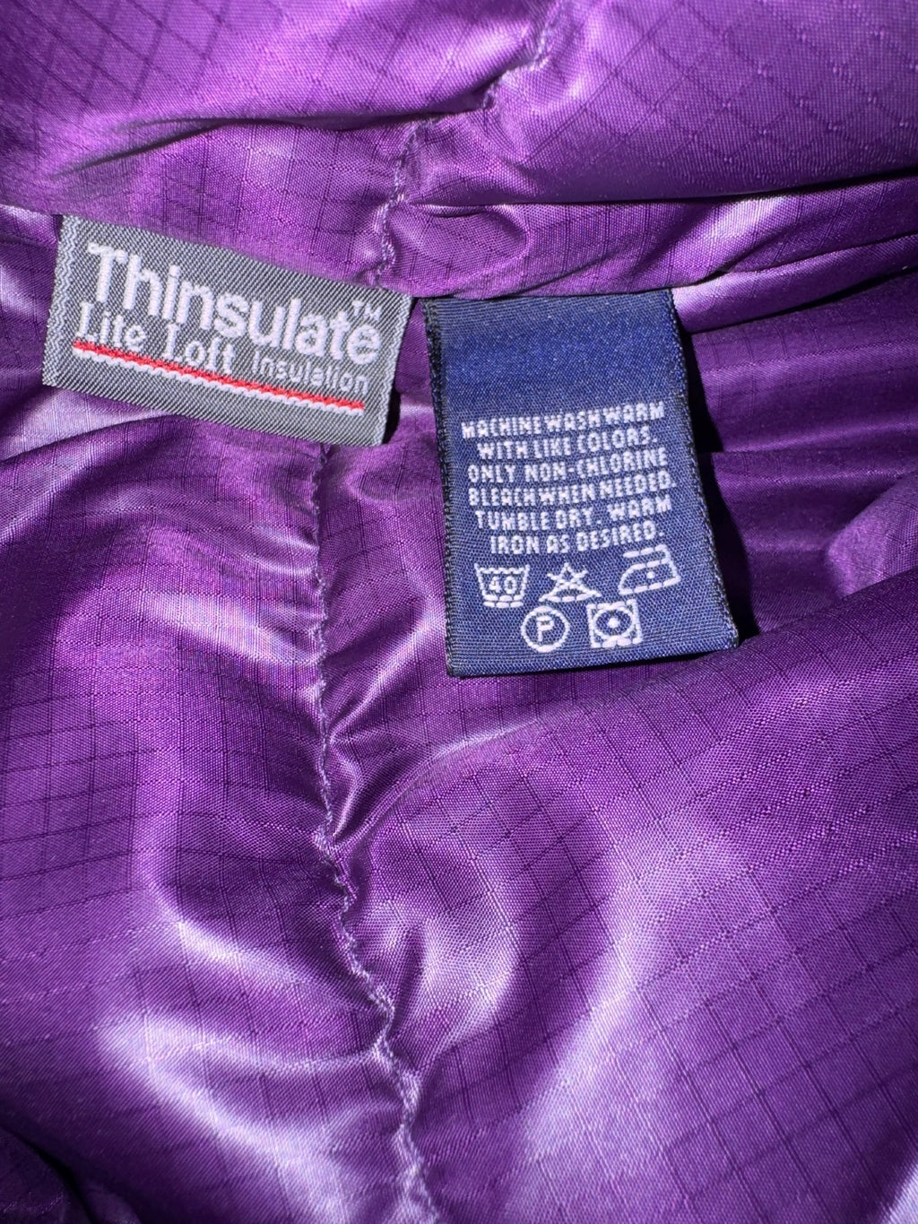 Vintage 90s Eddie Bauer EBTEK Men’s XS Teal Purple Thinsulate Anorak Jacket