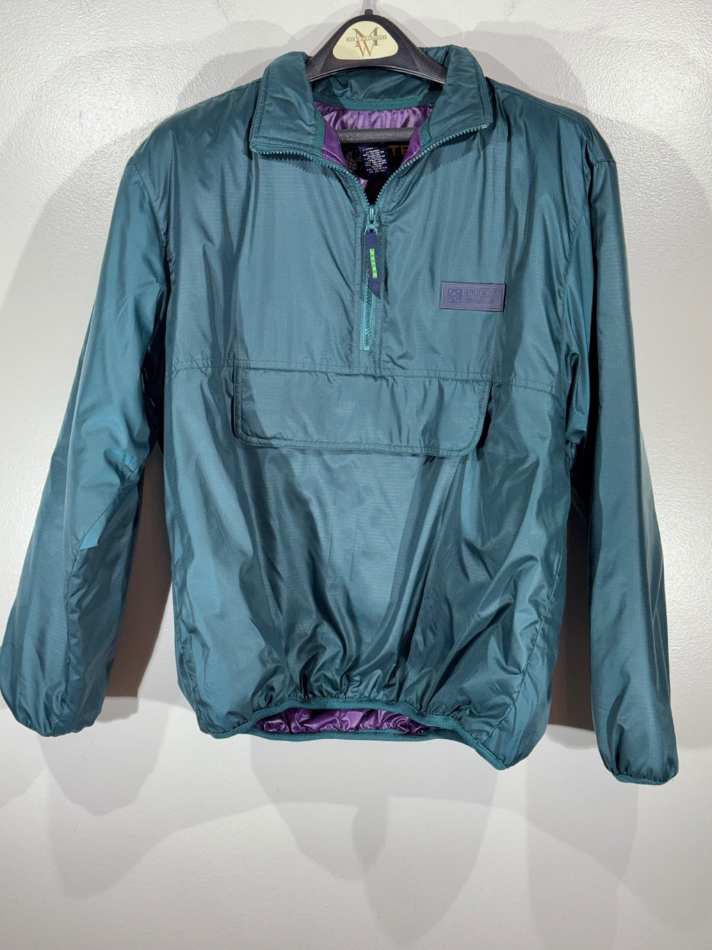 Vintage 90s Eddie Bauer EBTEK Men’s XS Teal Purple Thinsulate Anorak Jacket