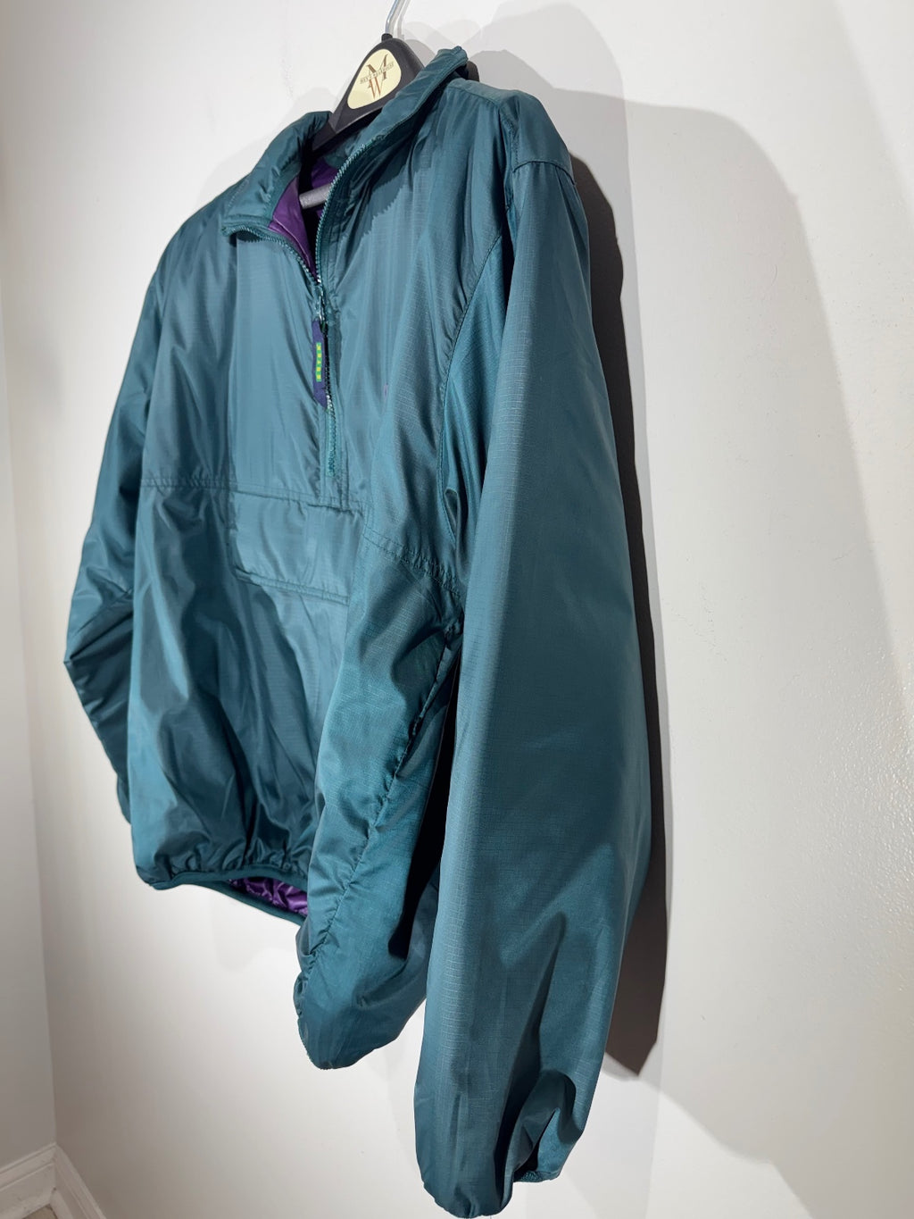Vintage 90s Eddie Bauer EBTEK Men’s XS Teal Purple Thinsulate Anorak Jacket