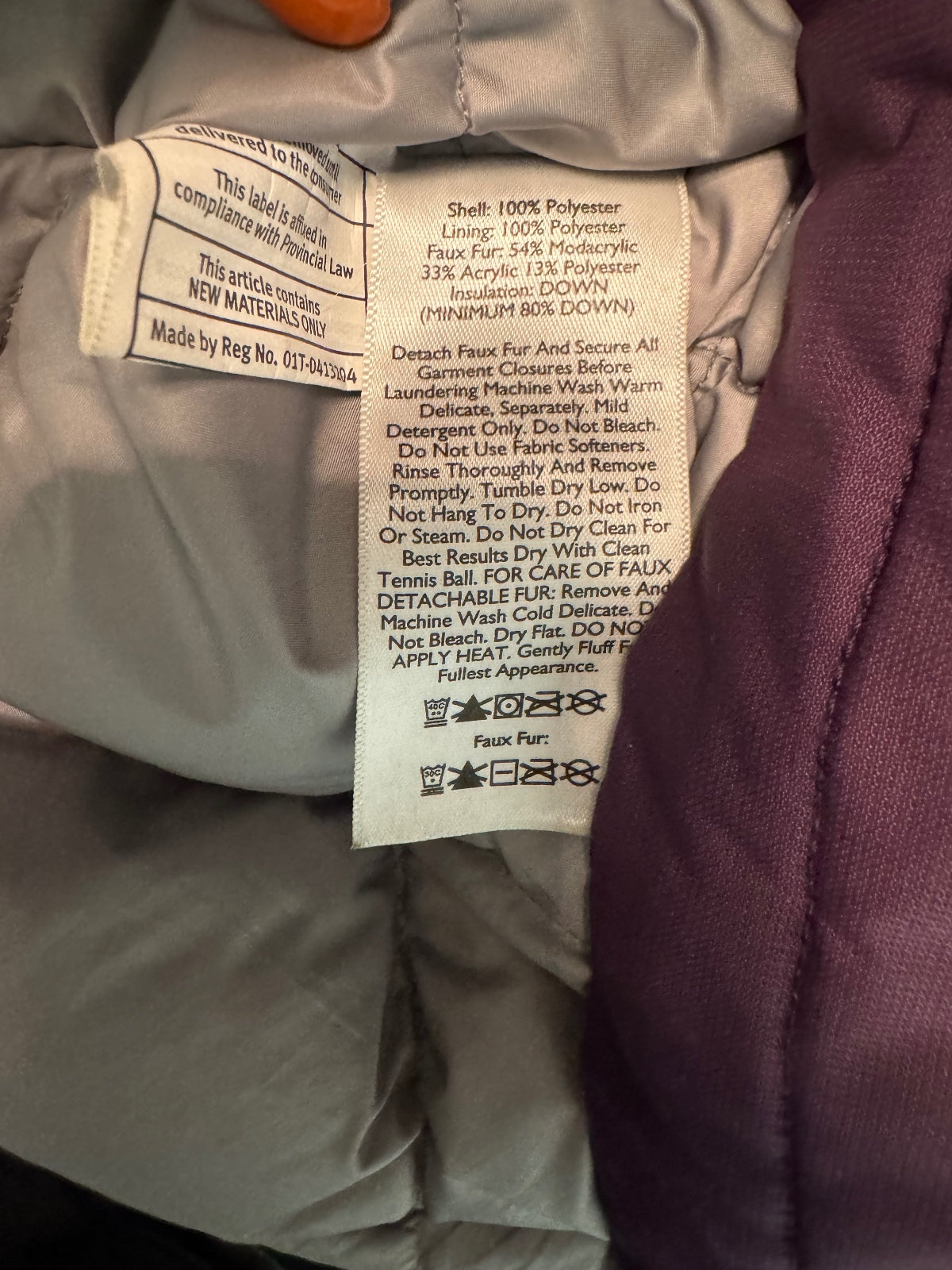 Eddie Bauer Women's Purple Down Hooded Parka Jacket Size S gorpcore classiccore
