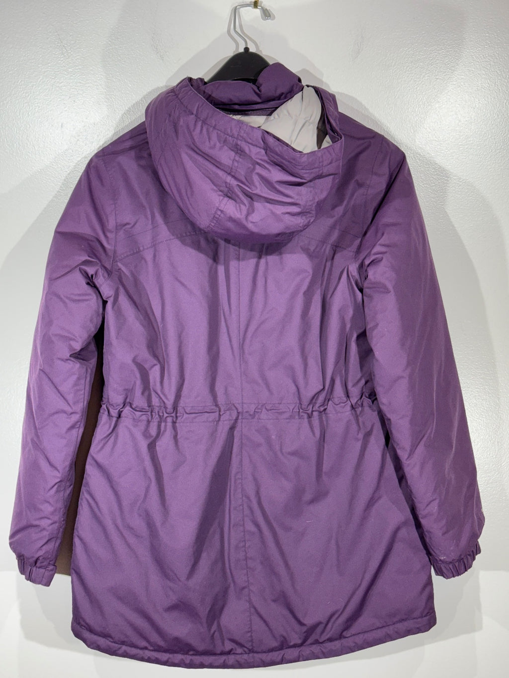 Eddie Bauer Women's Purple Down Hooded Parka Jacket Size S gorpcore classiccore