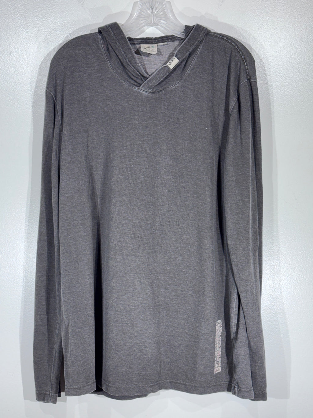 Vans Men's Gray Pullover Hoodie Long Sleeve Shirt Size Large