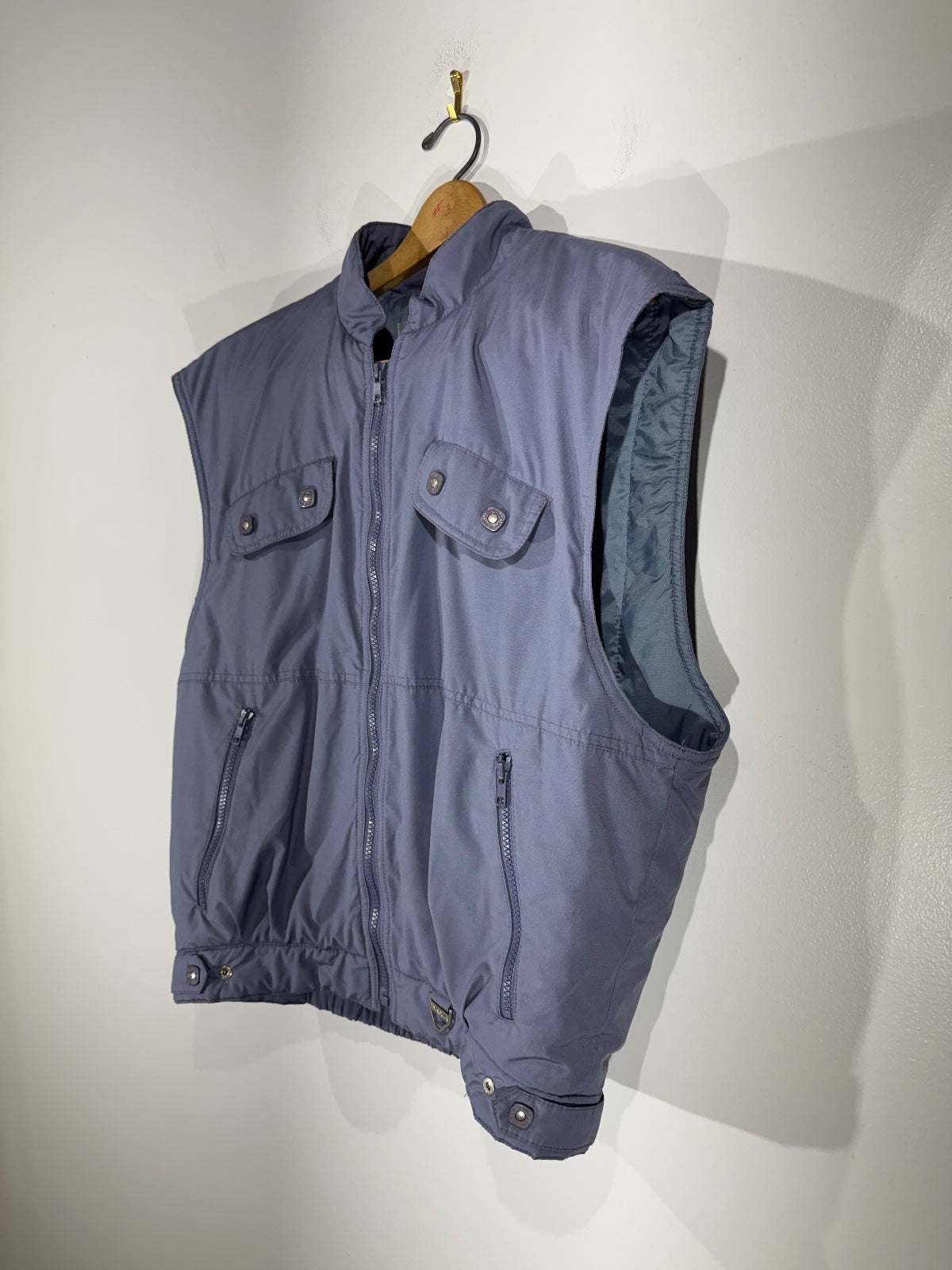 80's Vintage Tyrolia by Head Men’s M Ski Vest Blue Insulated Full Zip Gorpcore