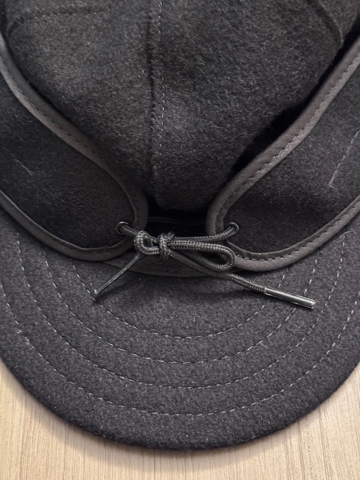Stormy Kromer Original Wool Cap Black Size 6 3/4 Unisex Made in USA