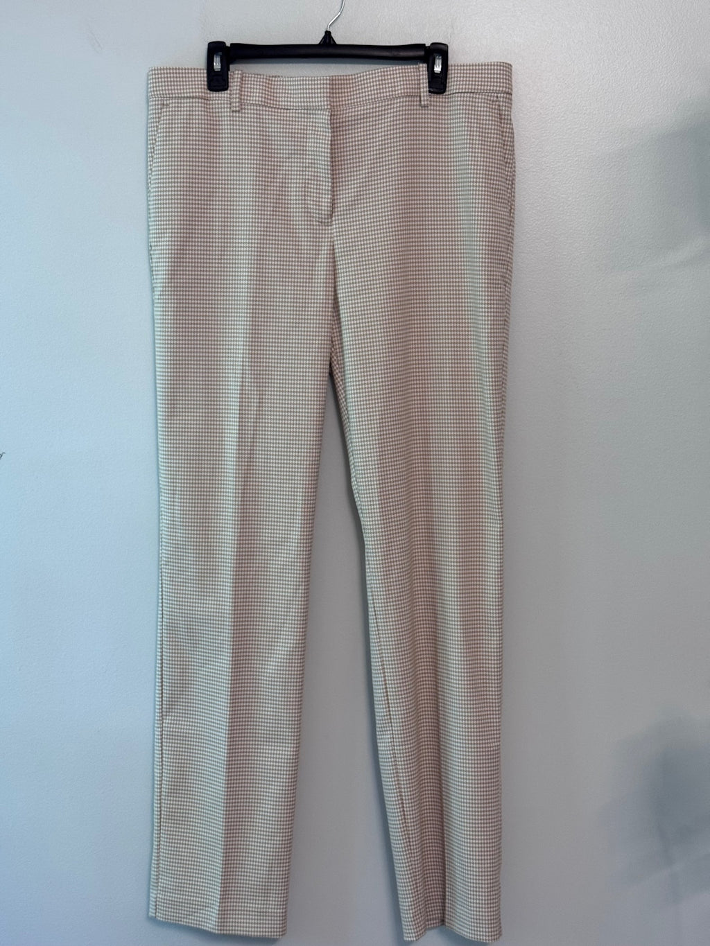 Ann Taylor Women's Beige and White Houndstooth Dress Pants Size 12T