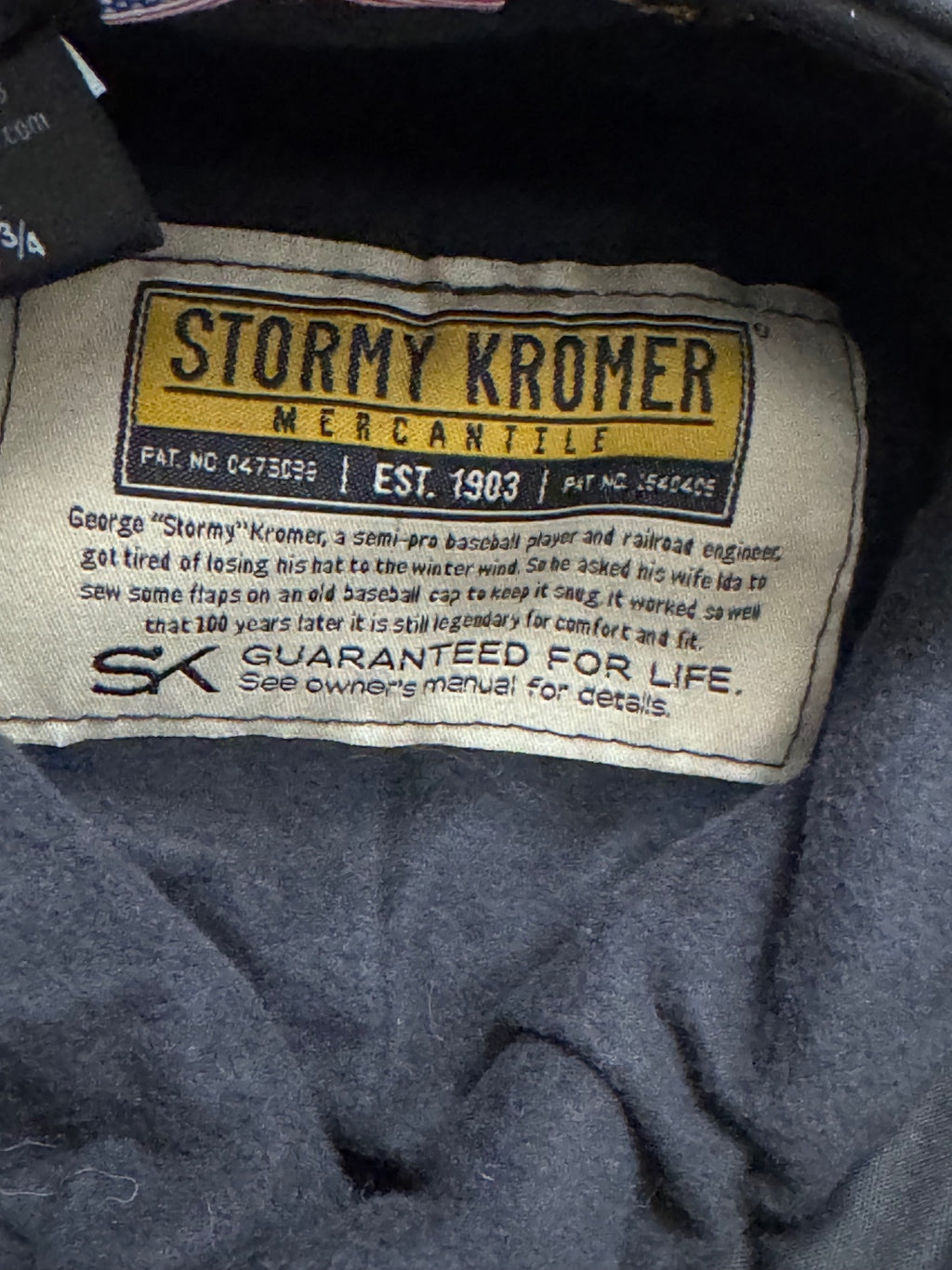 Stormy Kromer Original Wool Cap Black Size 6 3/4 Unisex Made in USA