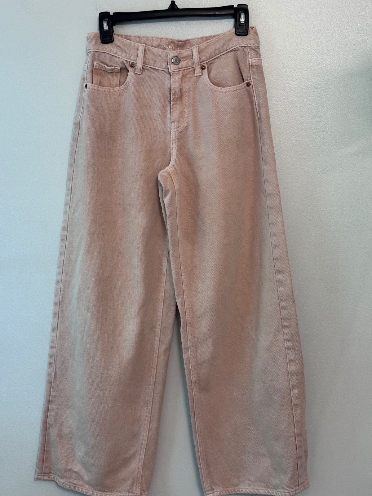 Old Navy Women's Baggy Wide Leg Jeans Size 0 Beige