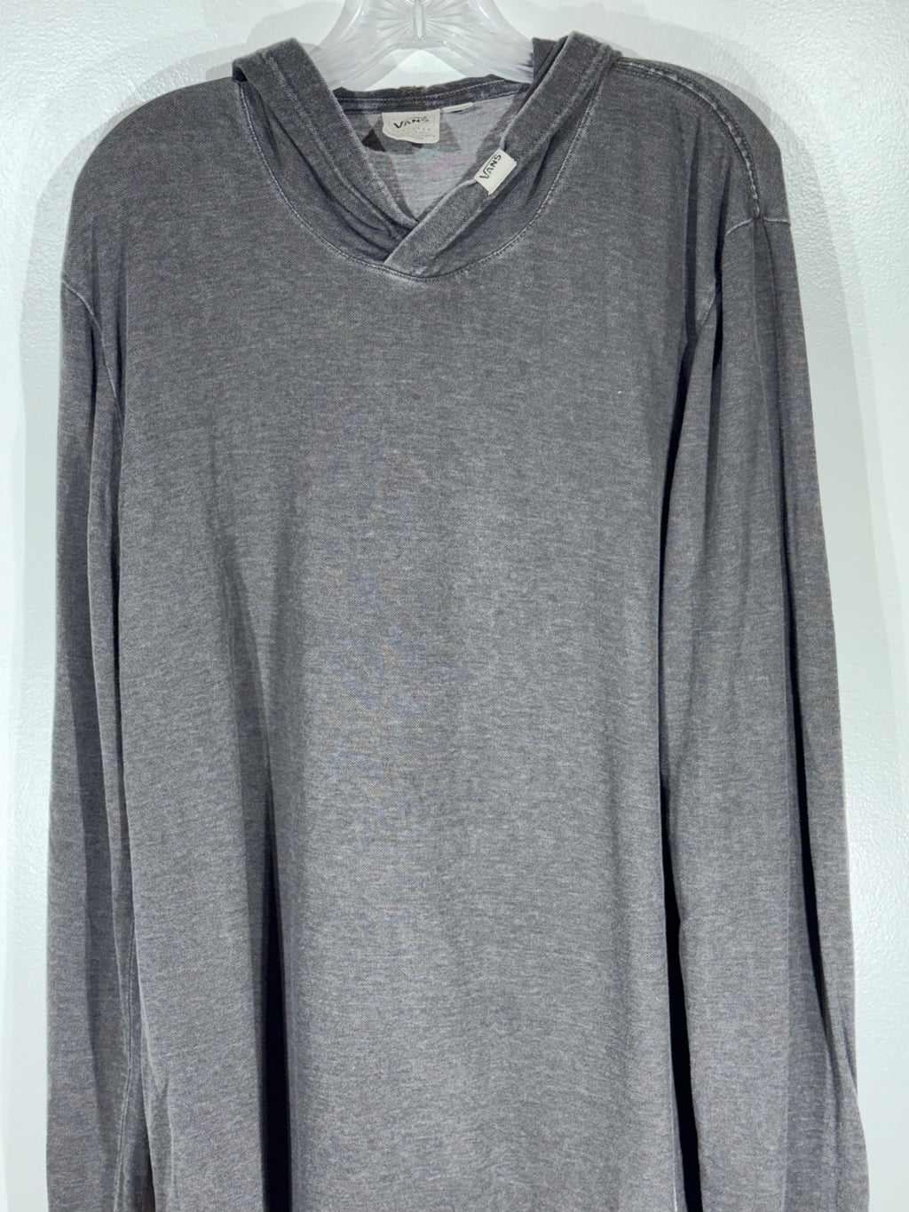 Vans Men's Gray Pullover Hoodie Long Sleeve Shirt Size Large