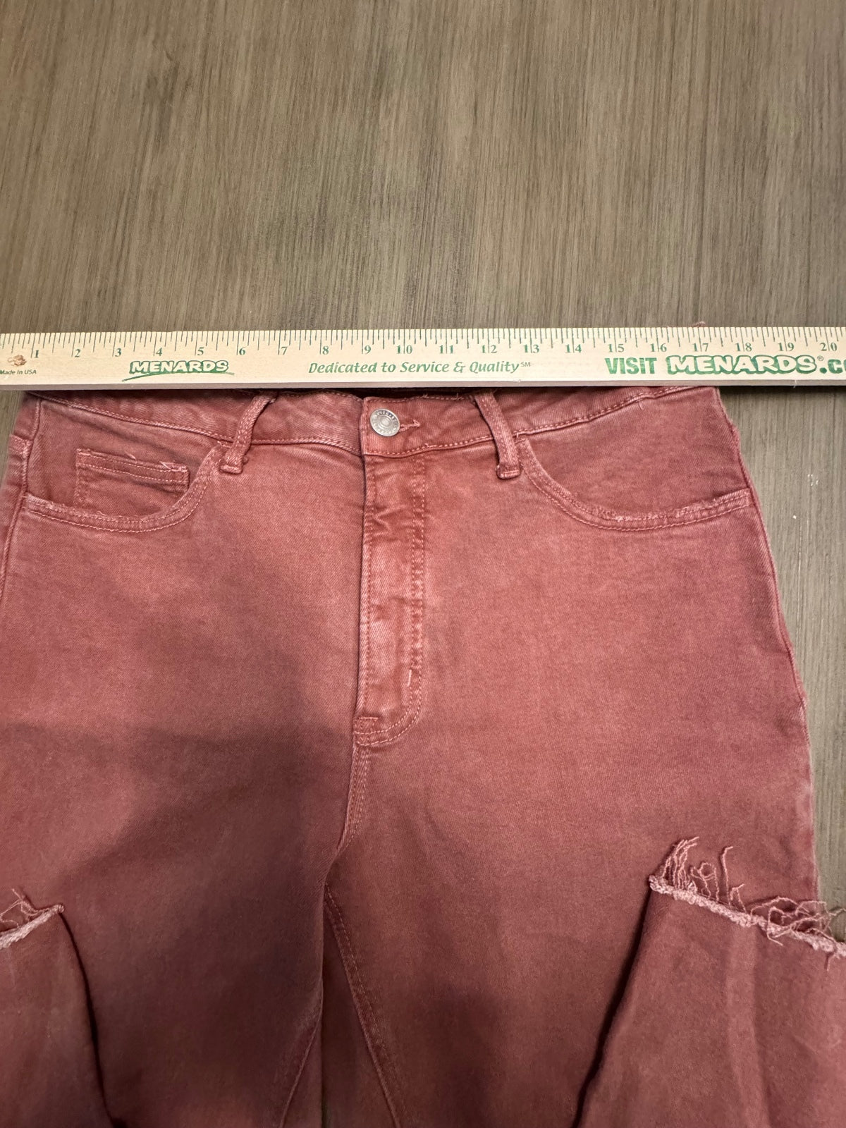 Lovervet by Vervet Rose Distressed Hem Jeans Size 18W