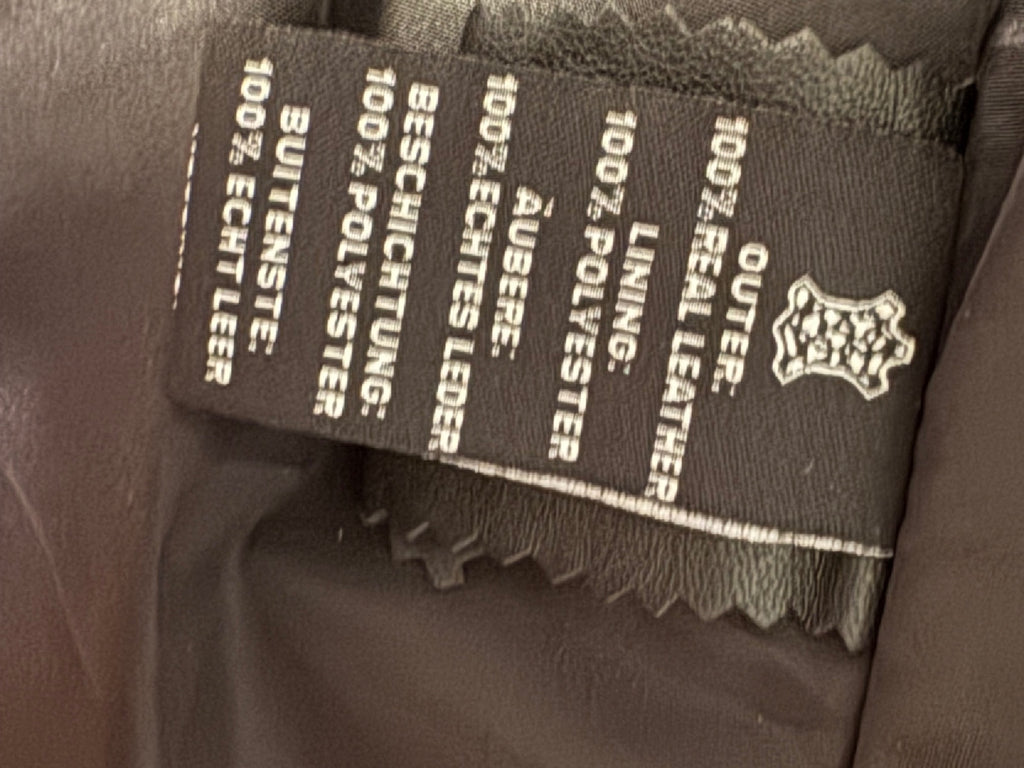Black Leather Women's Jacket with Asymmetric Zipper