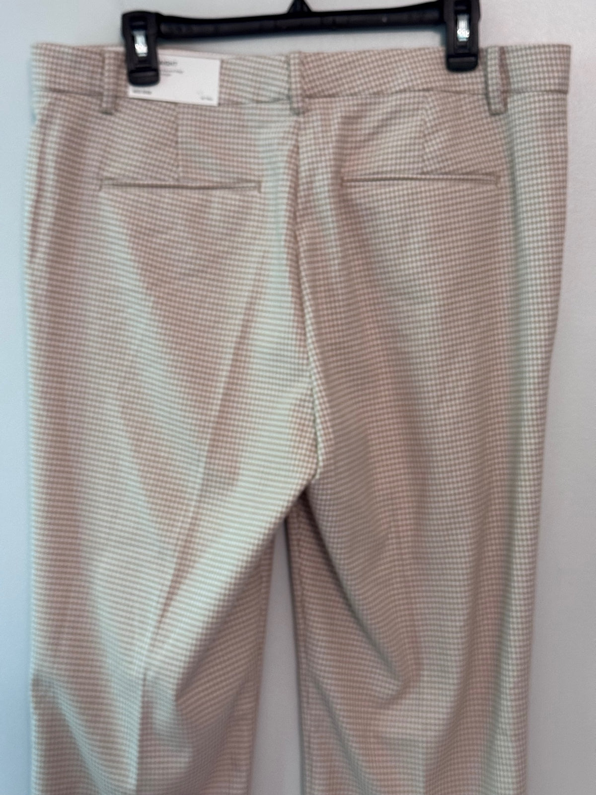 Ann Taylor Women's Beige and White Houndstooth Dress Pants Size 12T