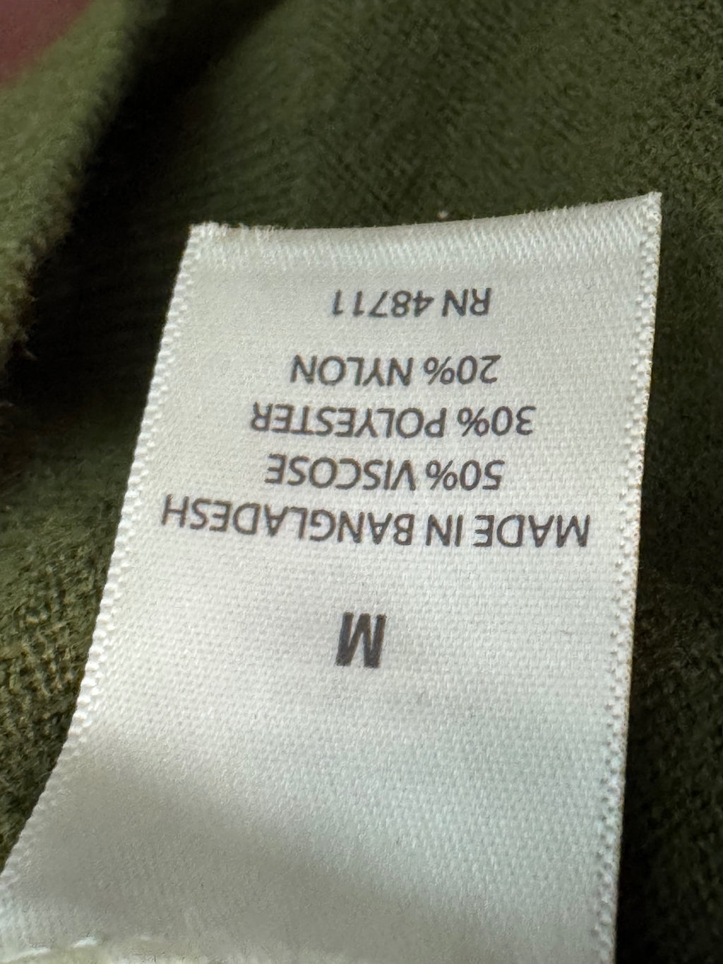 Ophelia Roe Olive Green Pullover Sweater Medium