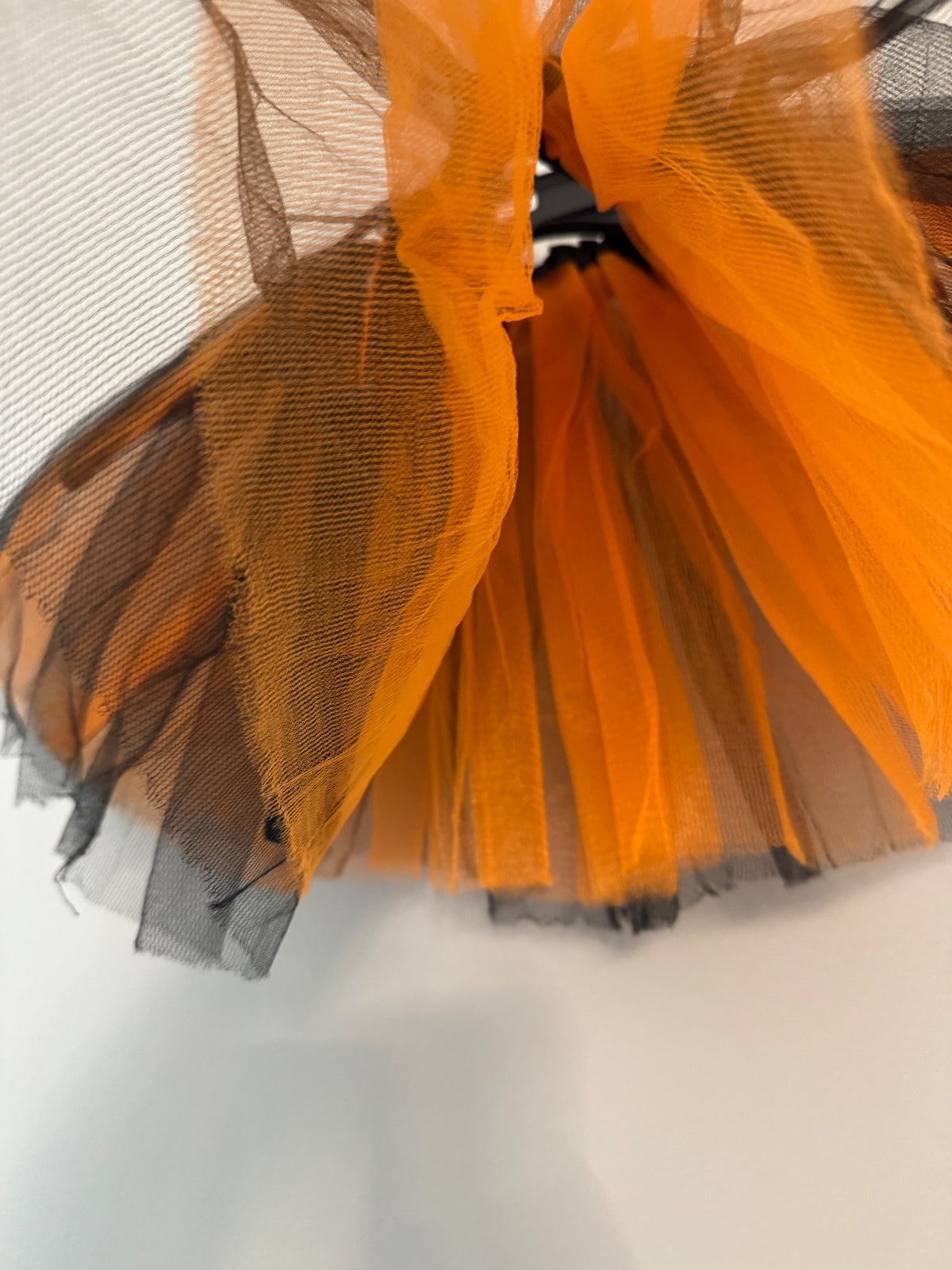 Maddie Halloween Pumpkin Tutu Skirt and Orange Fairy Wings Costume Set