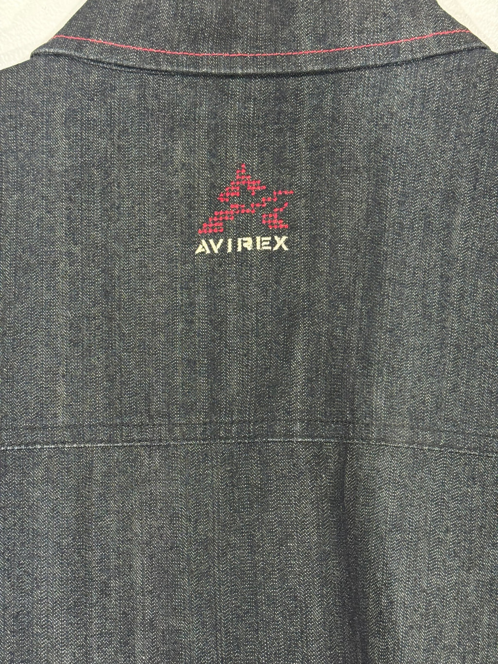 90s Vintage Avirex Denim Jeans Shirt Jacket Mens 2X Streatwear Y2K
