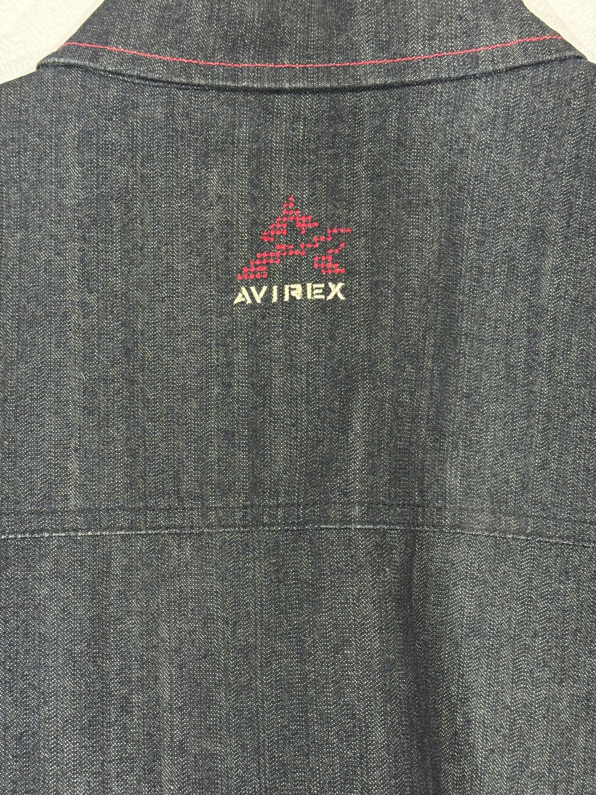 90s Vintage Avirex Denim Jeans Shirt Jacket Mens 2X Streatwear Y2K