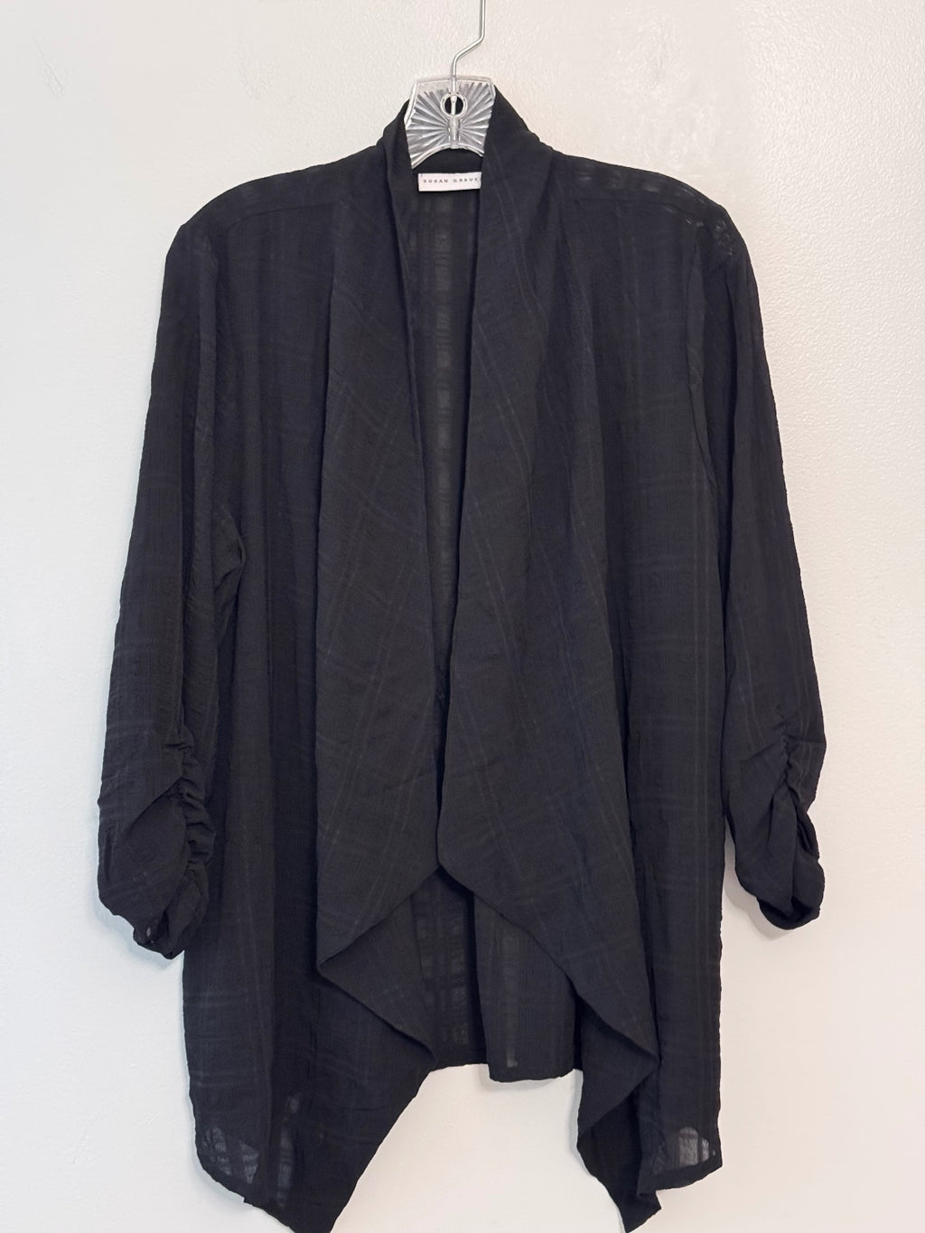 Susan Graver Open front cardigan and tank set size S business casual, career