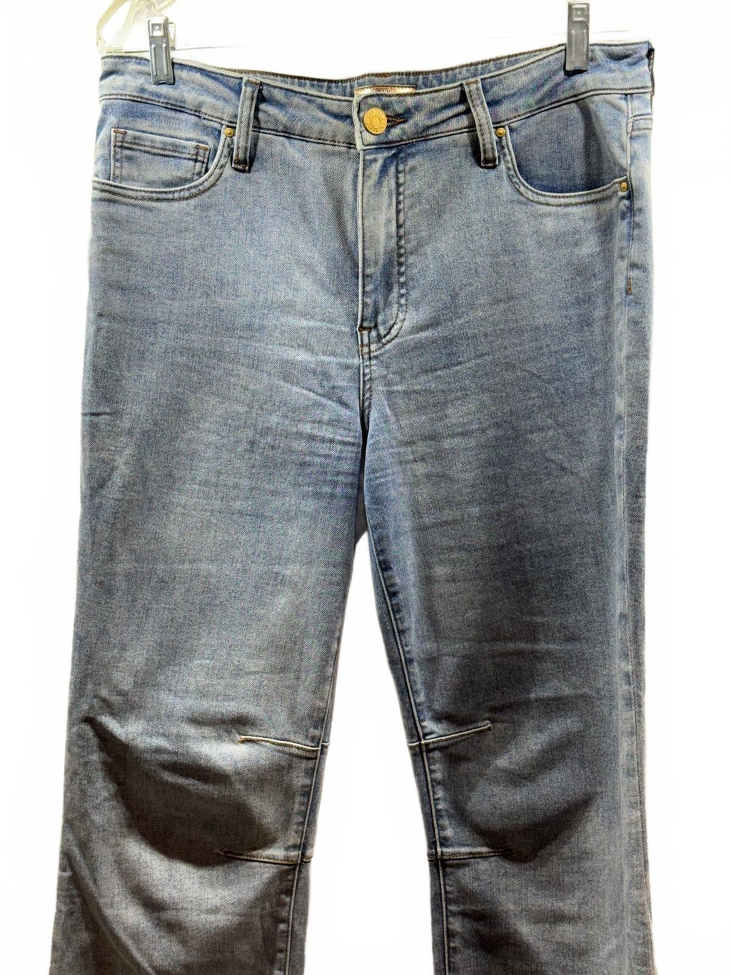 KUT from the Kloth Kelsey Fab Ab Flare Jeans Women’s 12 Light Wash Stretch
