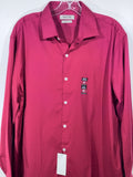 Kenneth Cole Reaction Men's Slim Fit Dress Shirt XL 17 32/33 Red