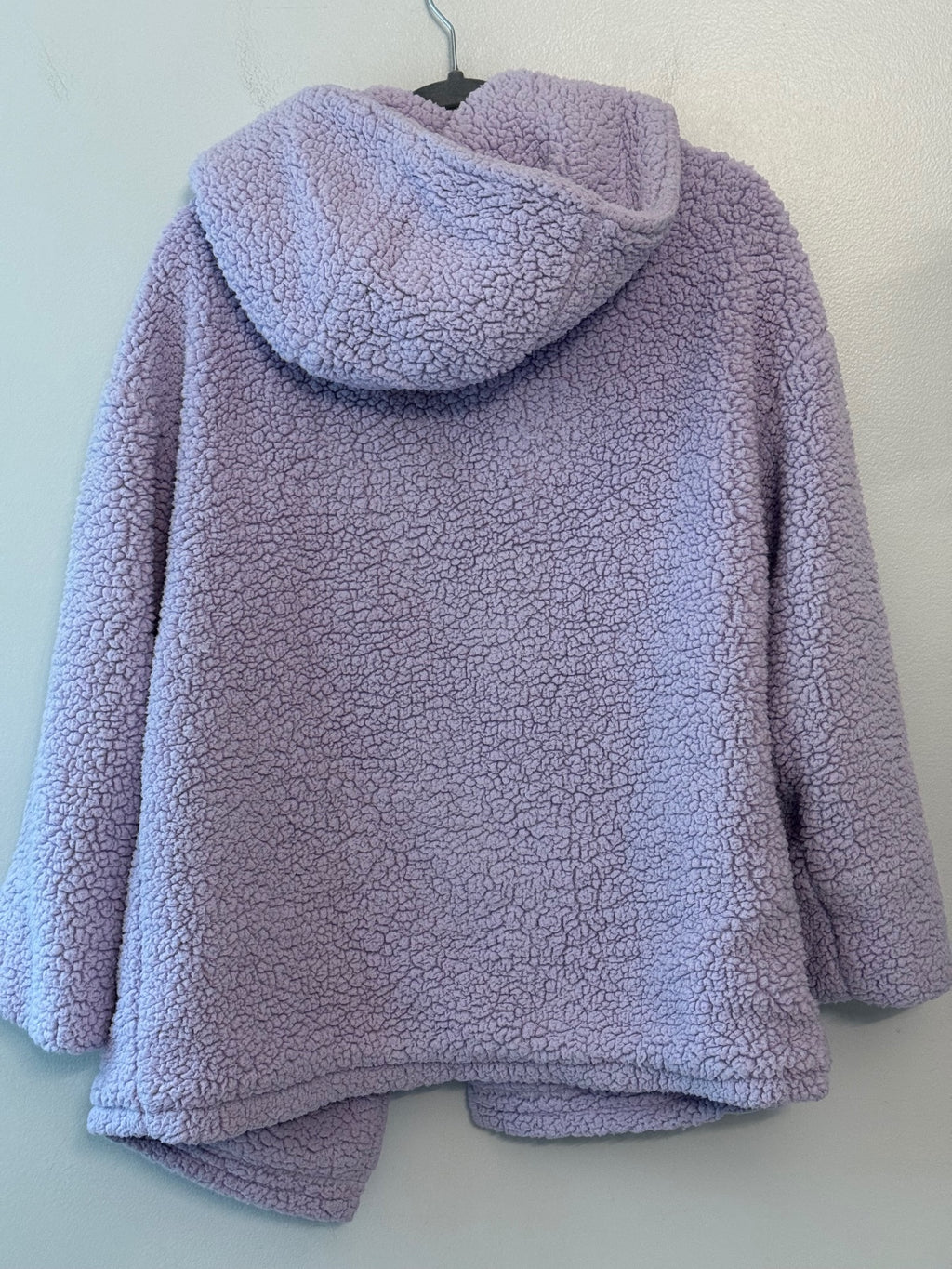 Forever 21 Lavender Fleece Hooded Jacket, Size Small
