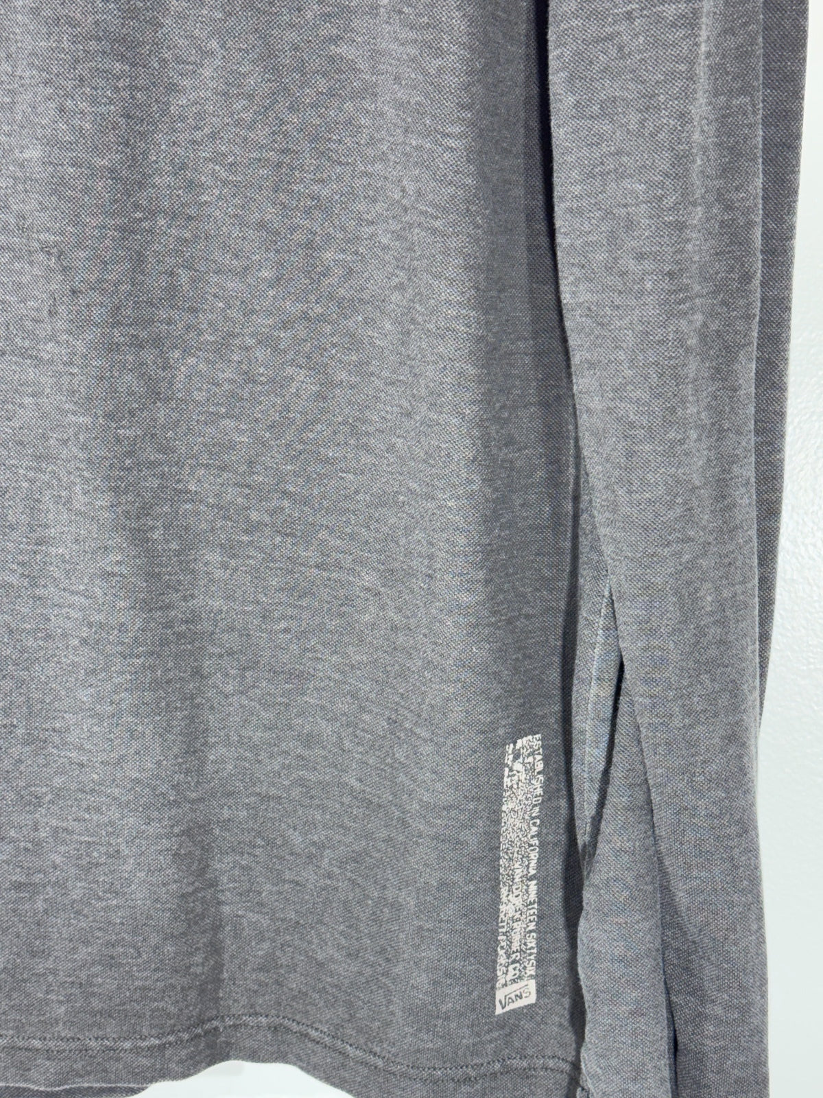 Vans Men's Gray Pullover Hoodie Long Sleeve Shirt Size Large