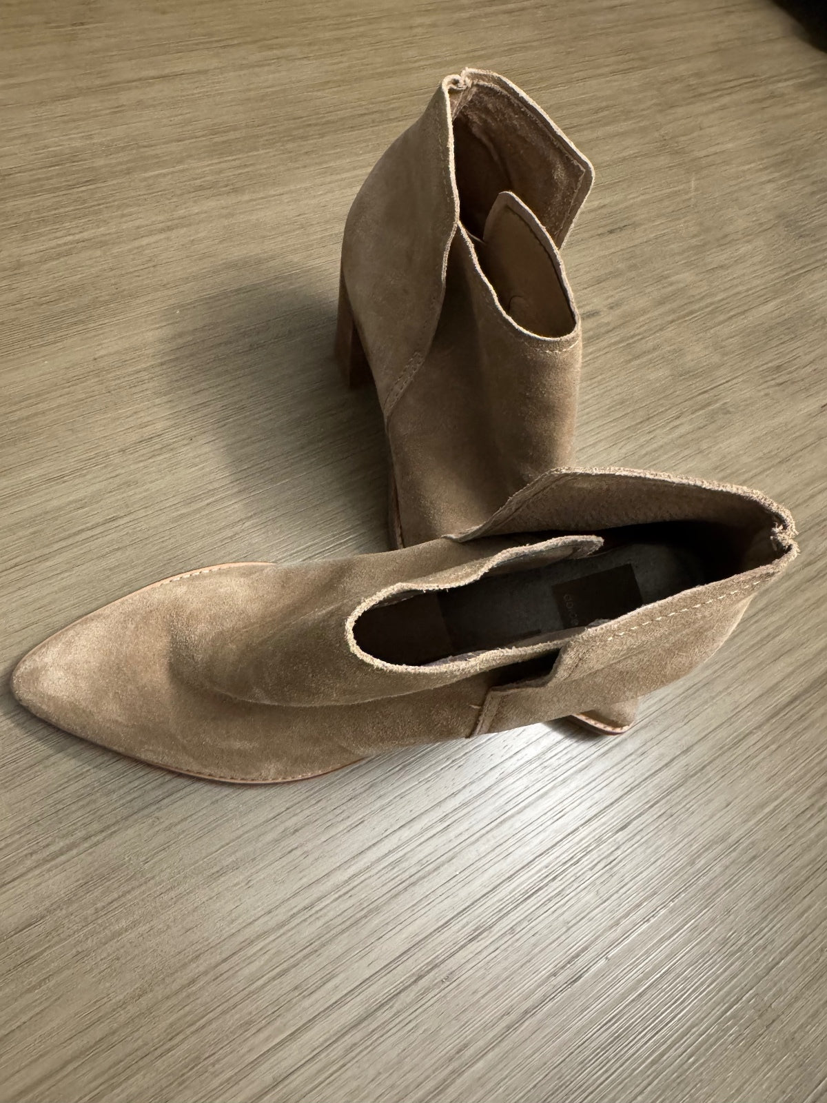 Dolce Vita Women's Tan Suede Ankle Boots Size 10