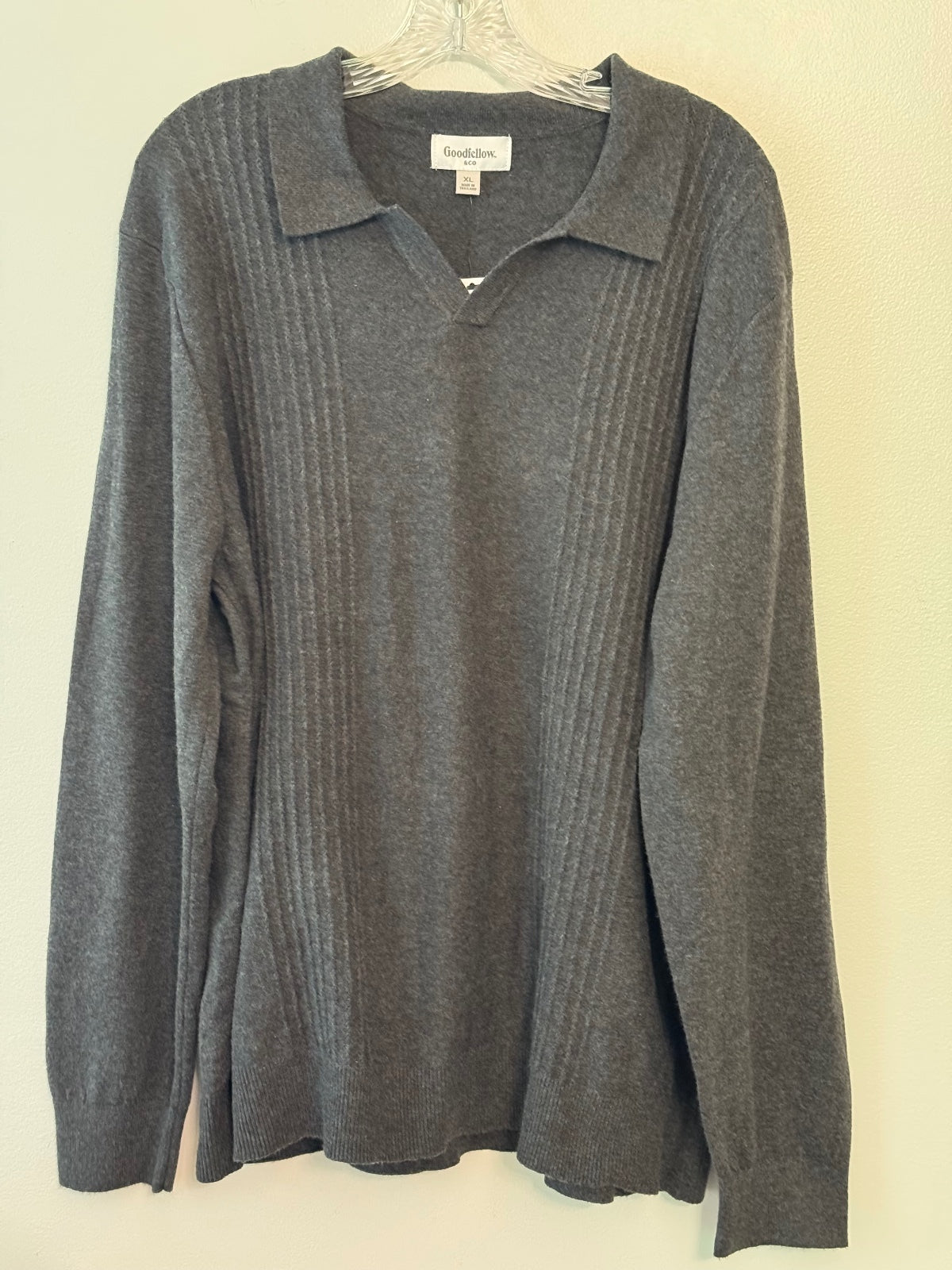 Goodfellow & Co XL Charcoal Gray Long Sleeve Sweater