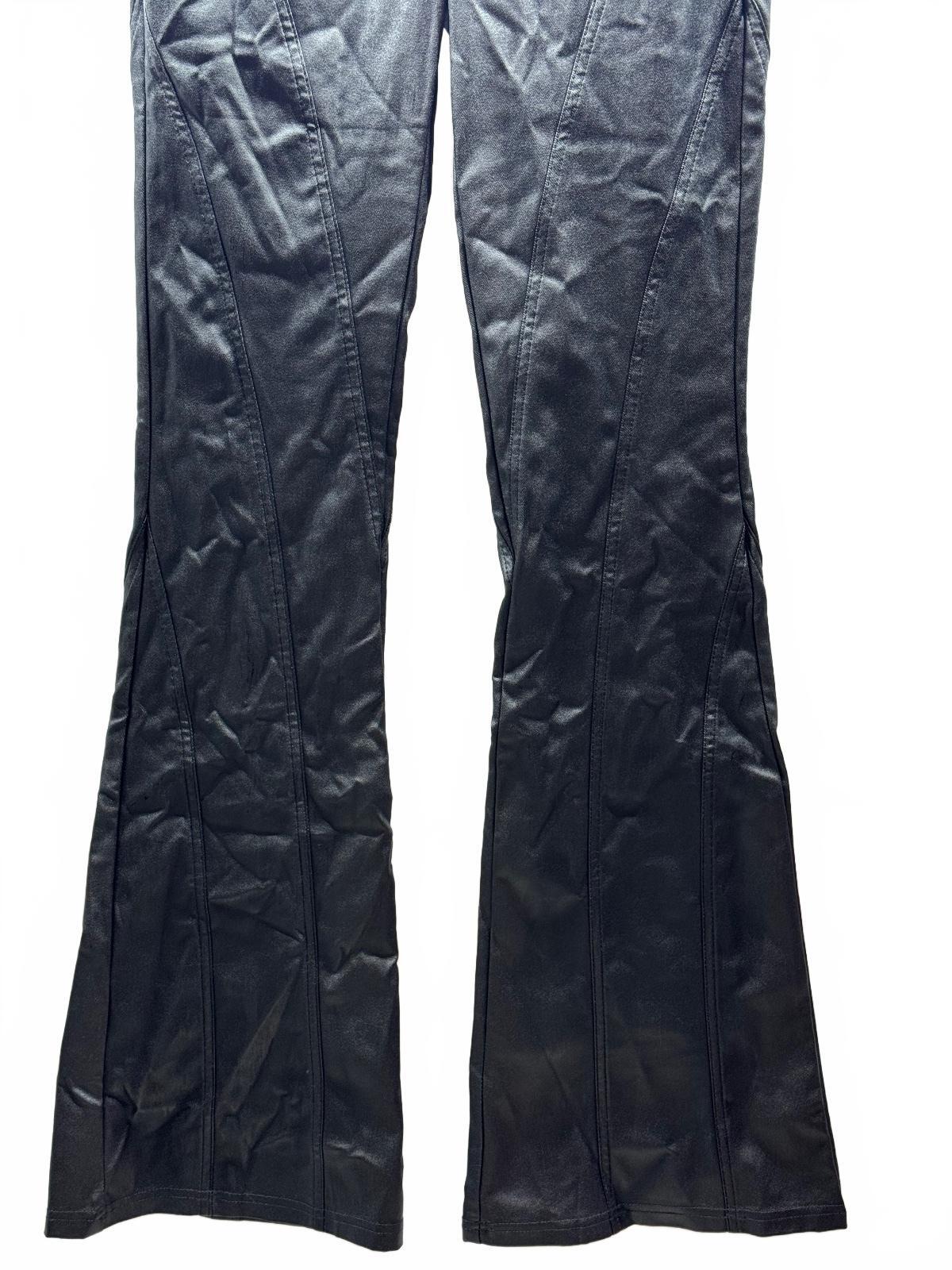 Fashion Nova Black faux leather Flared Pants