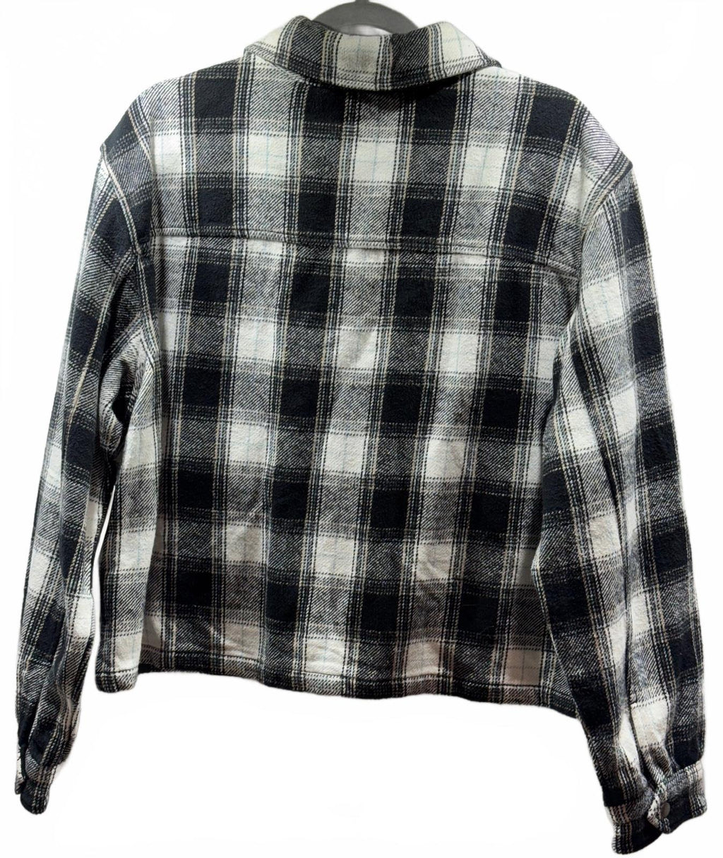 Lucky Brand Black & White Plaid  Shacket XL