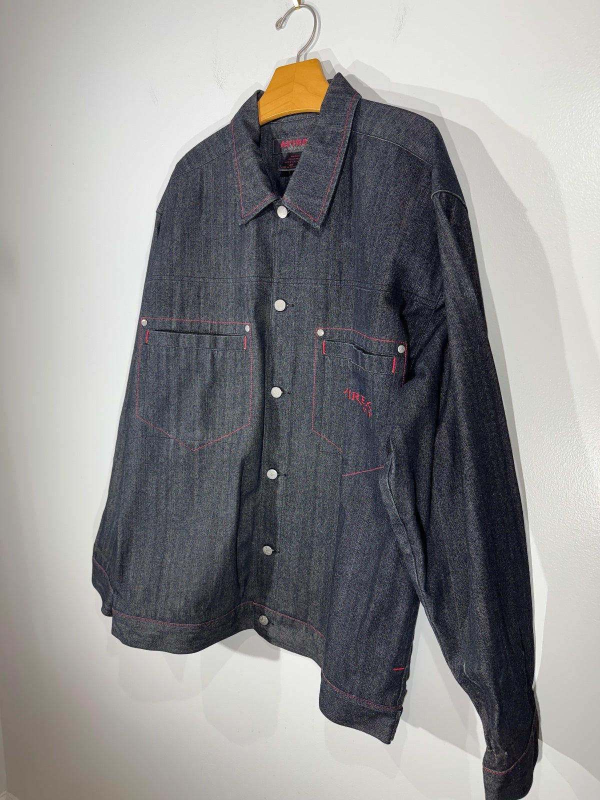 90s Vintage Avirex Denim Jeans Shirt Jacket Mens 2X Streatwear Y2K