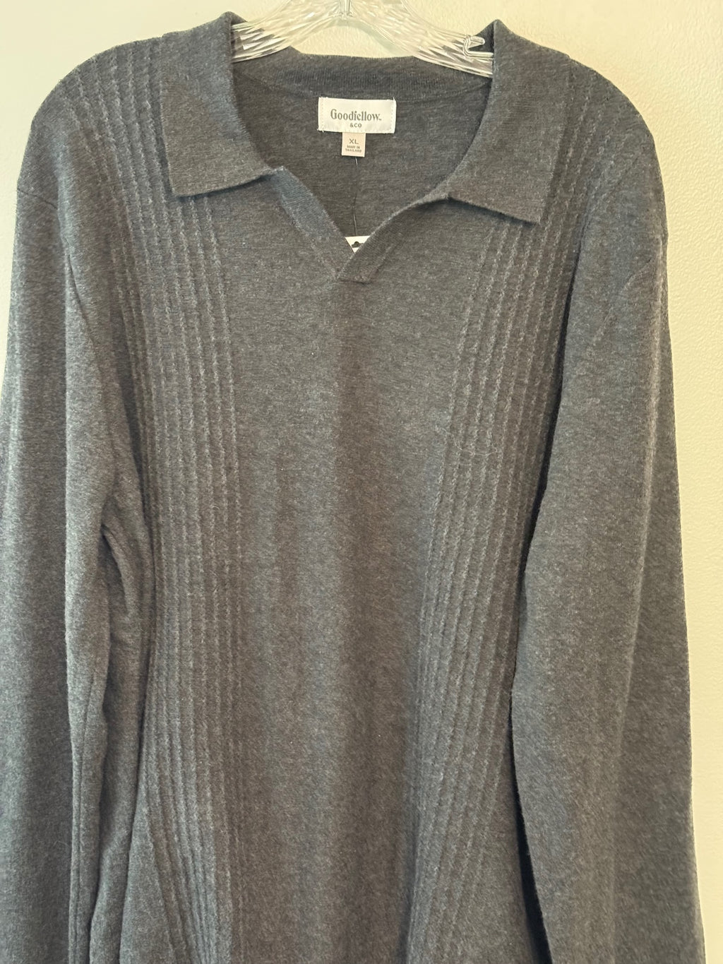 Goodfellow & Co XL Charcoal Gray Long Sleeve Sweater