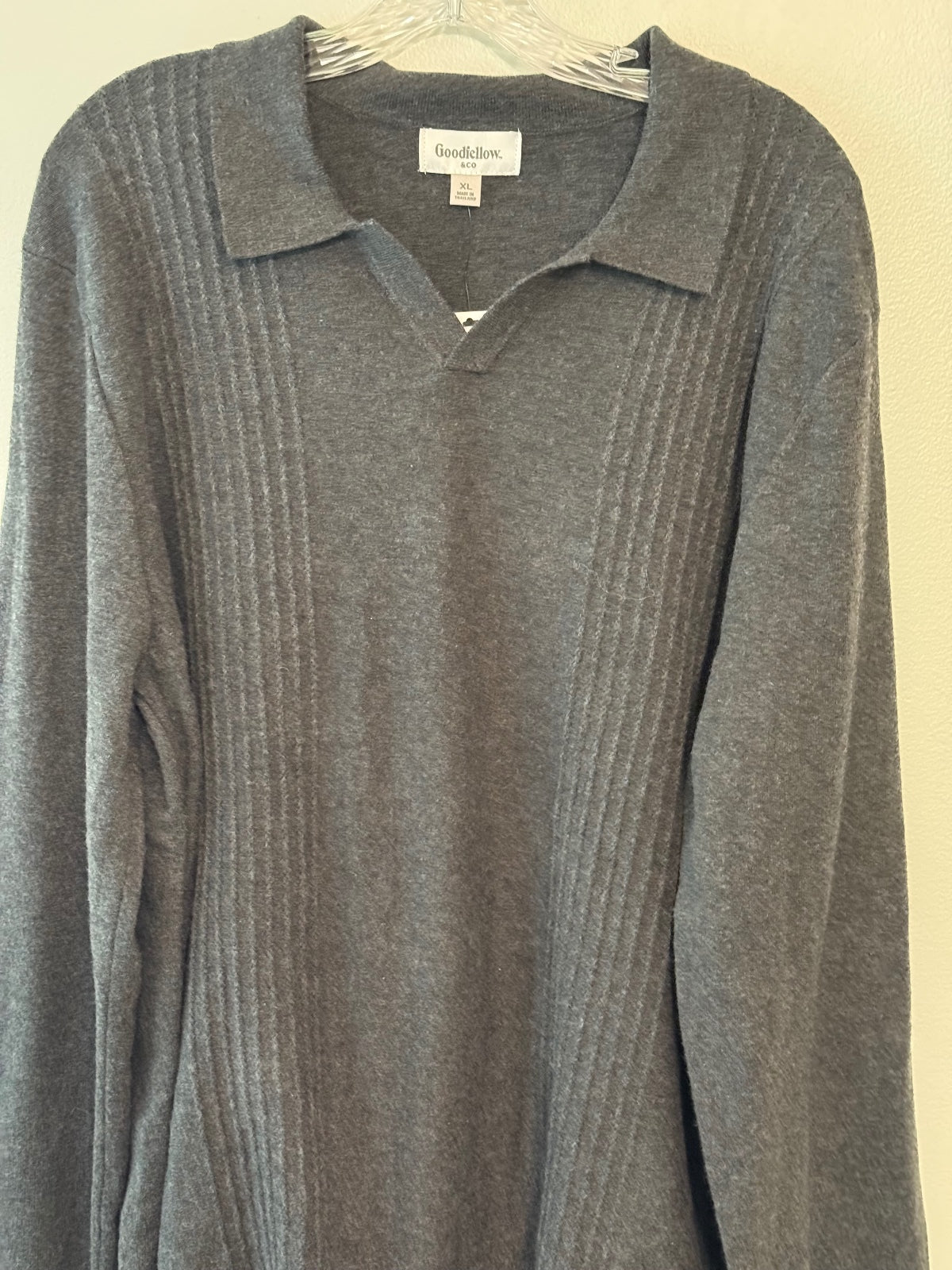 Goodfellow & Co XL Charcoal Gray Long Sleeve Sweater