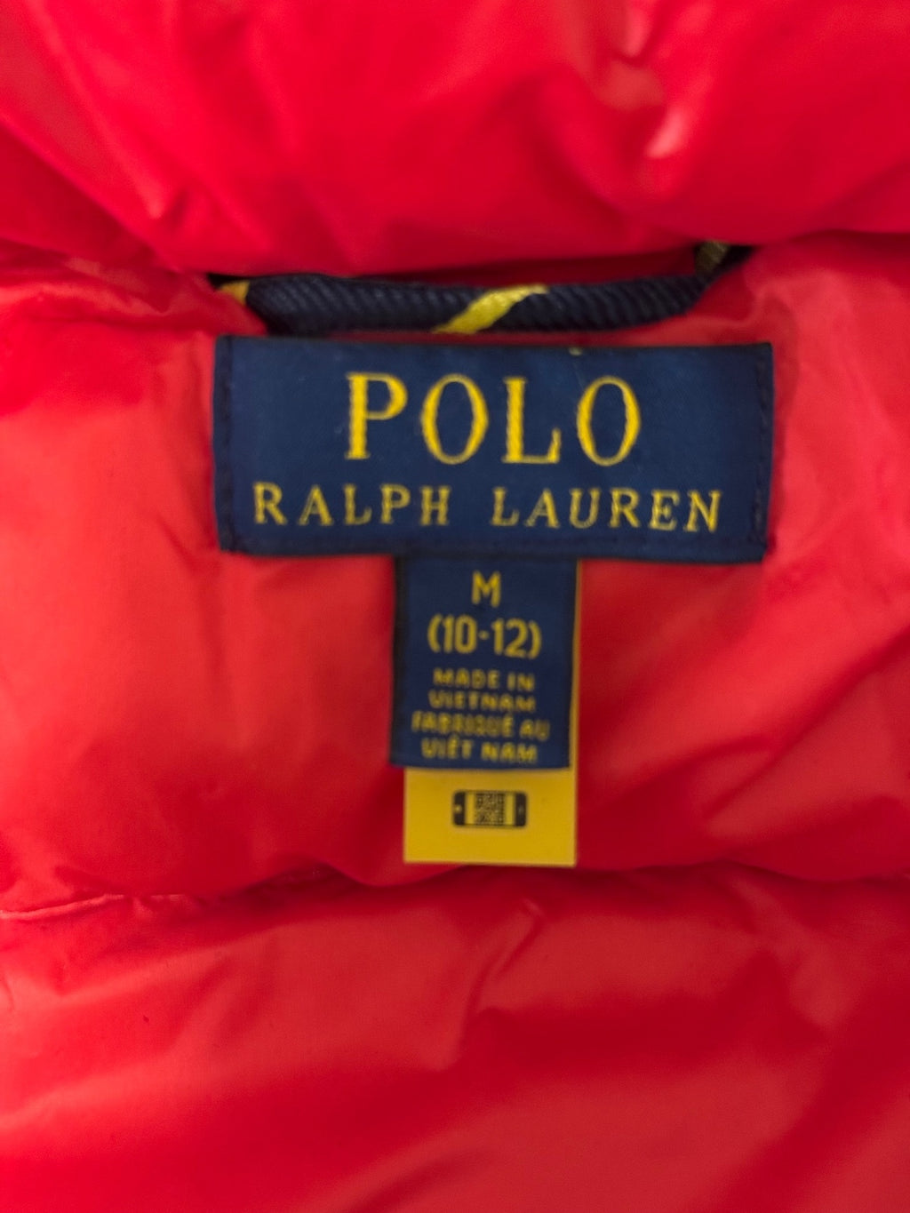 Polo Water-Repellent Glossed Down Jacket, boy’s Medium 10-12