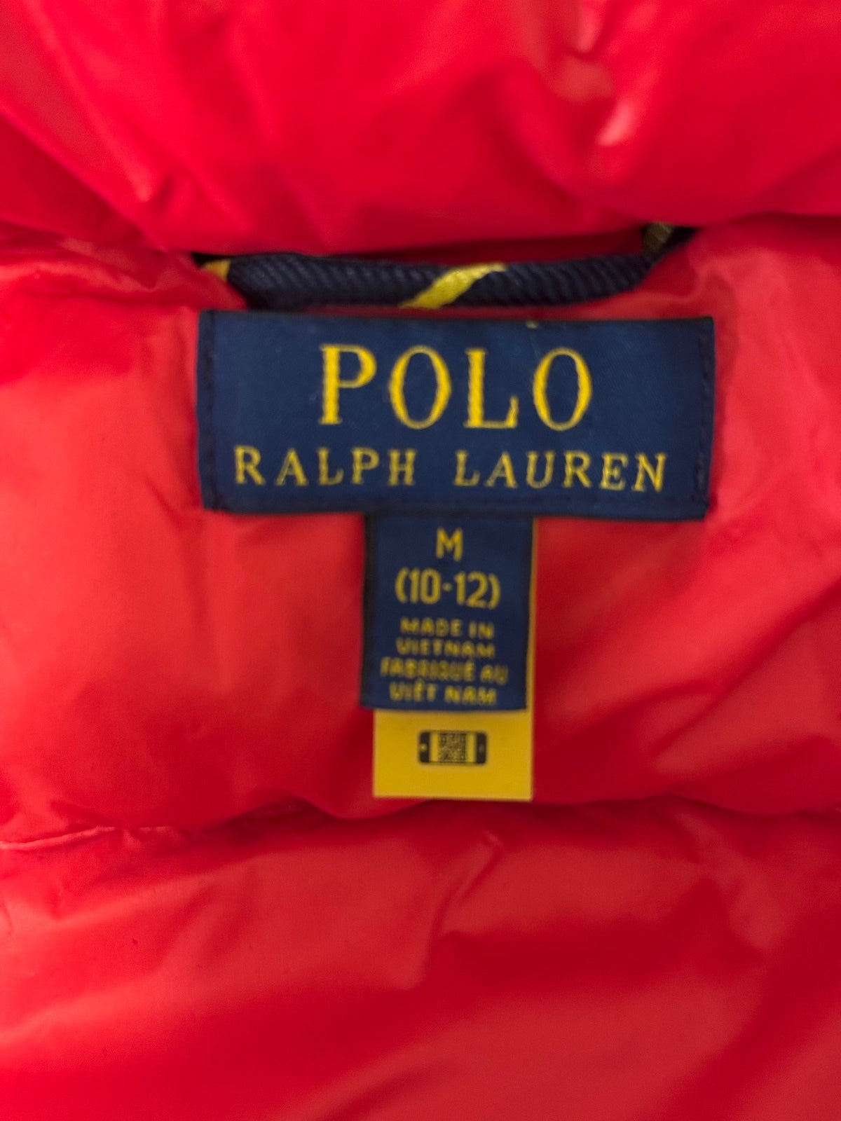Polo Water-Repellent Glossed Down Jacket, boy’s Medium 10-12