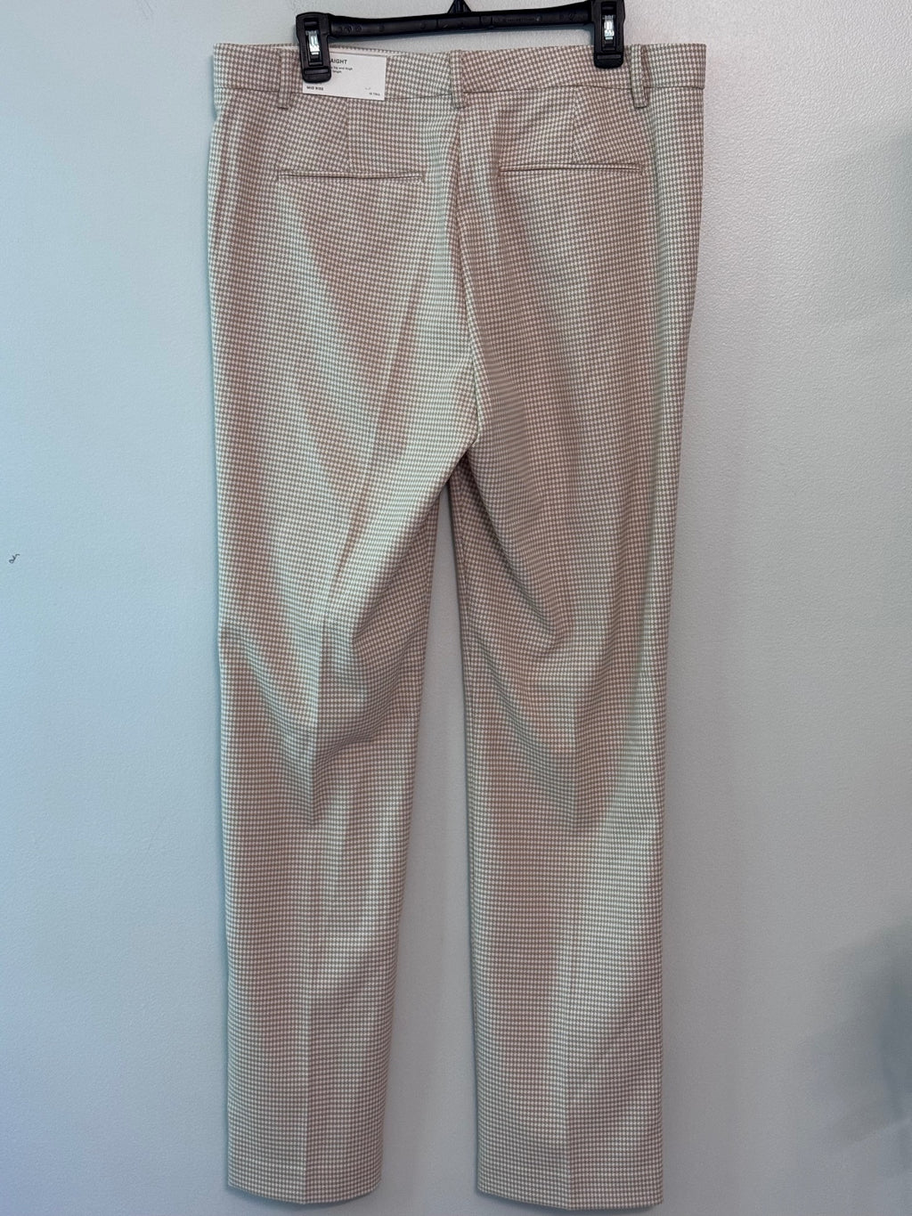 Ann Taylor Women's Beige and White Houndstooth Dress Pants Size 12T