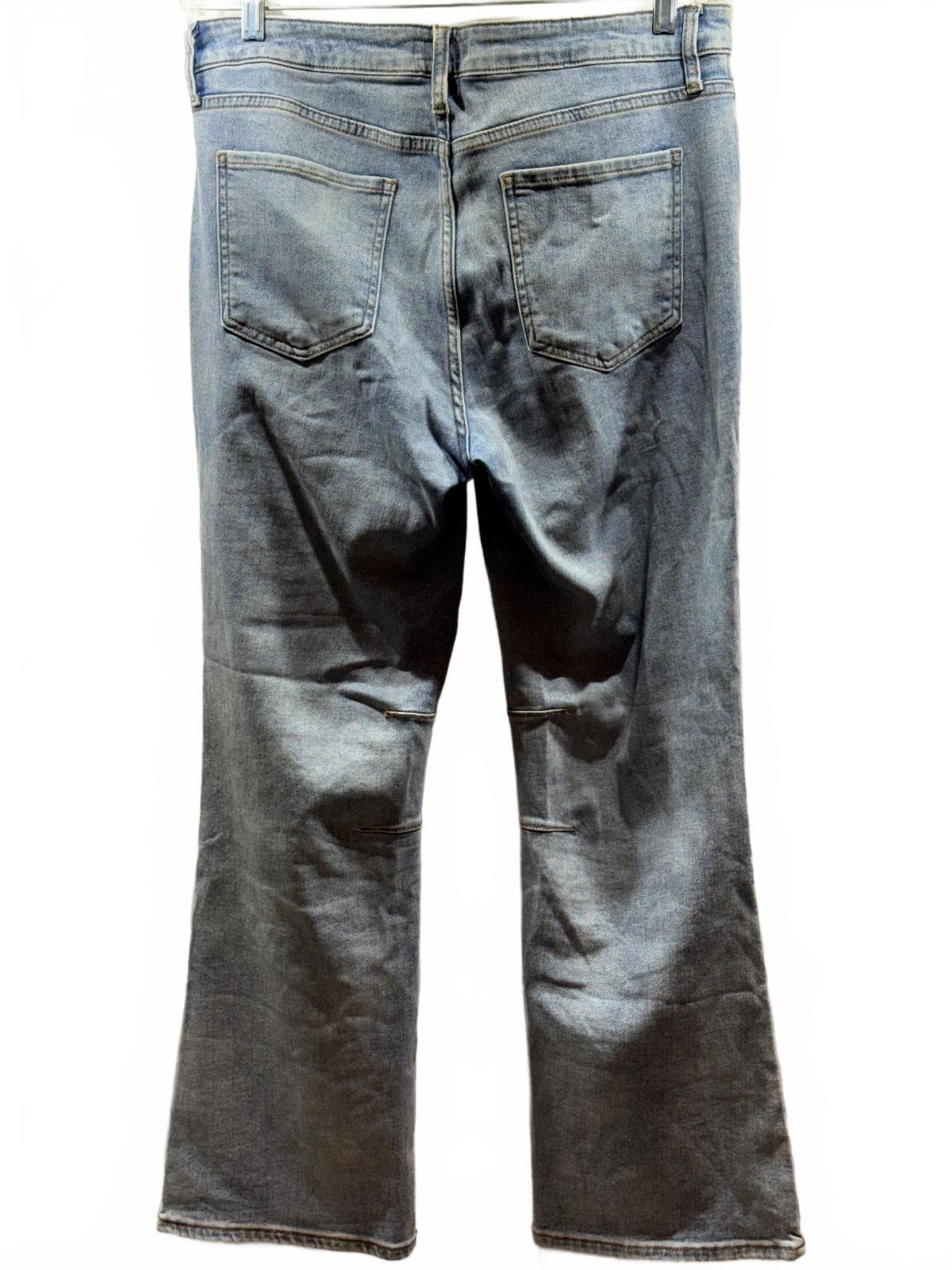 KUT from the Kloth Kelsey Fab Ab Flare Jeans Women’s 12 Light Wash Stretch