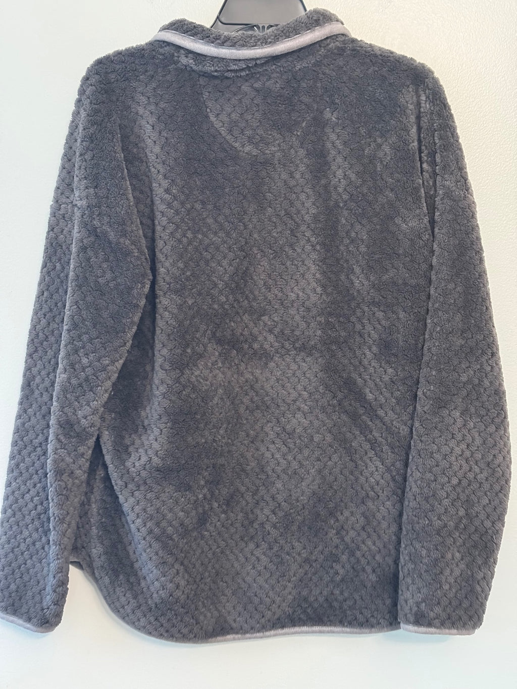 Simply Southern Women's Large Gray Fleece Pullover Sweatshirt